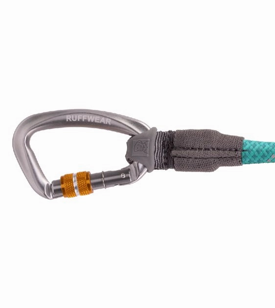 Ruffwear Knot-a-Leash? Reflective Rope Dog Leash with Locking Carabiner (Aurora Teal)