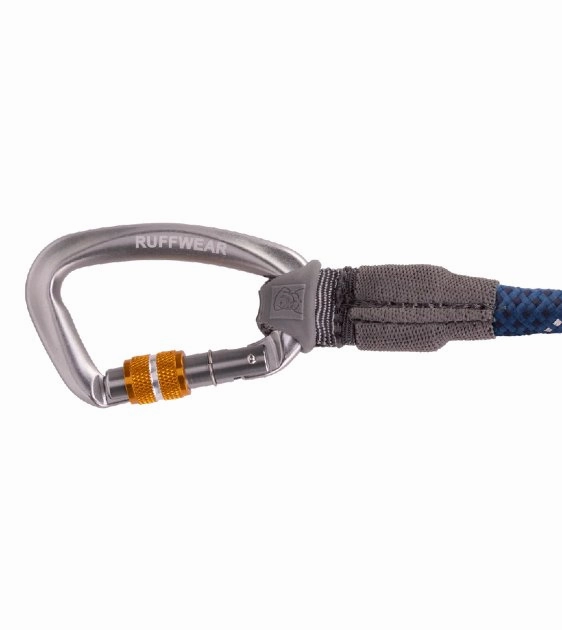 Ruffwear Knot-a-Leash? Reflective Rope Dog Leash with Locking Carabiner (Blue Moon)