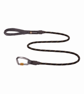 Ruffwear Knot-a-Leash? Reflective Rope Dog Leash with Locking Carabiner (Obsidian Black)