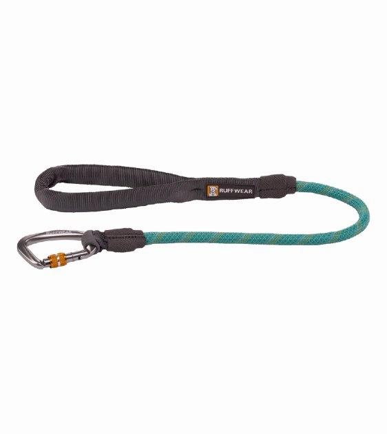 Ruffwear Knot-a-Long? Short Rope Dog Leash with Locking Carabiner (Aurora Teal) dog joint care,hip support