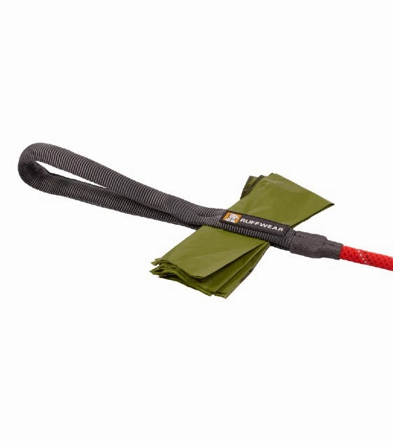 Ruffwear Knot-a-Long? Short Rope Dog Leash with Locking Carabiner (Red Sumac)