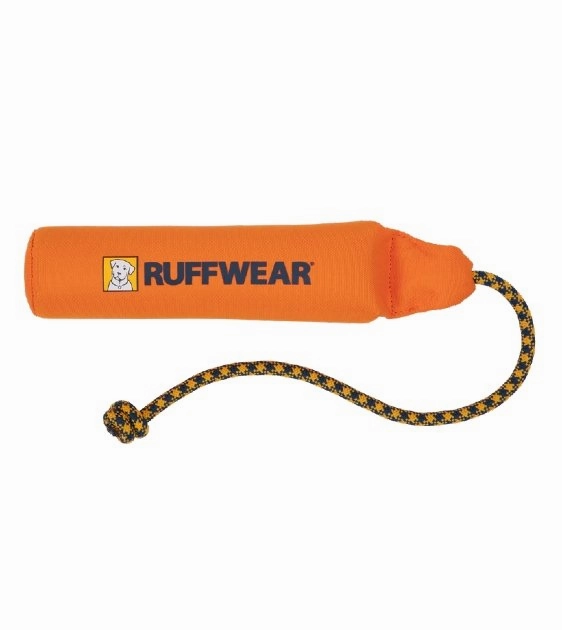 Ruffwear Lunker Interactive Floating Throw Dog Toy (Campfire Orange)