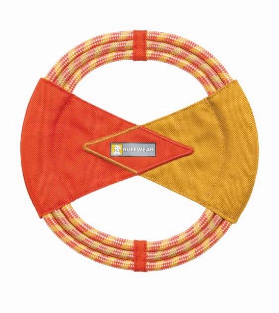 Ruffwear Pacific Ring Fling, Fetch & Tug Dog Toy (Sockeye Red)