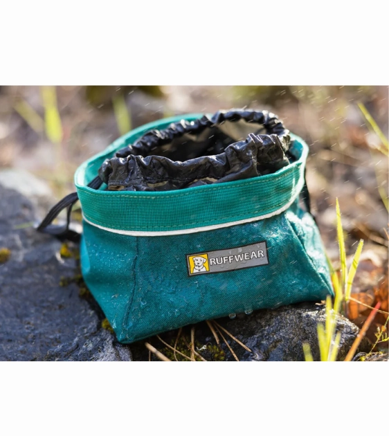 Ruffwear Quencher Cinch Top Packable & Closeable Food & Water Dog Bowl