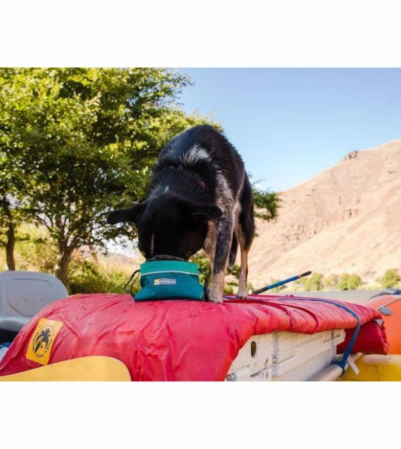 Ruffwear Quencher Cinch Top Packable & Closeable Food & Water Dog Bowl