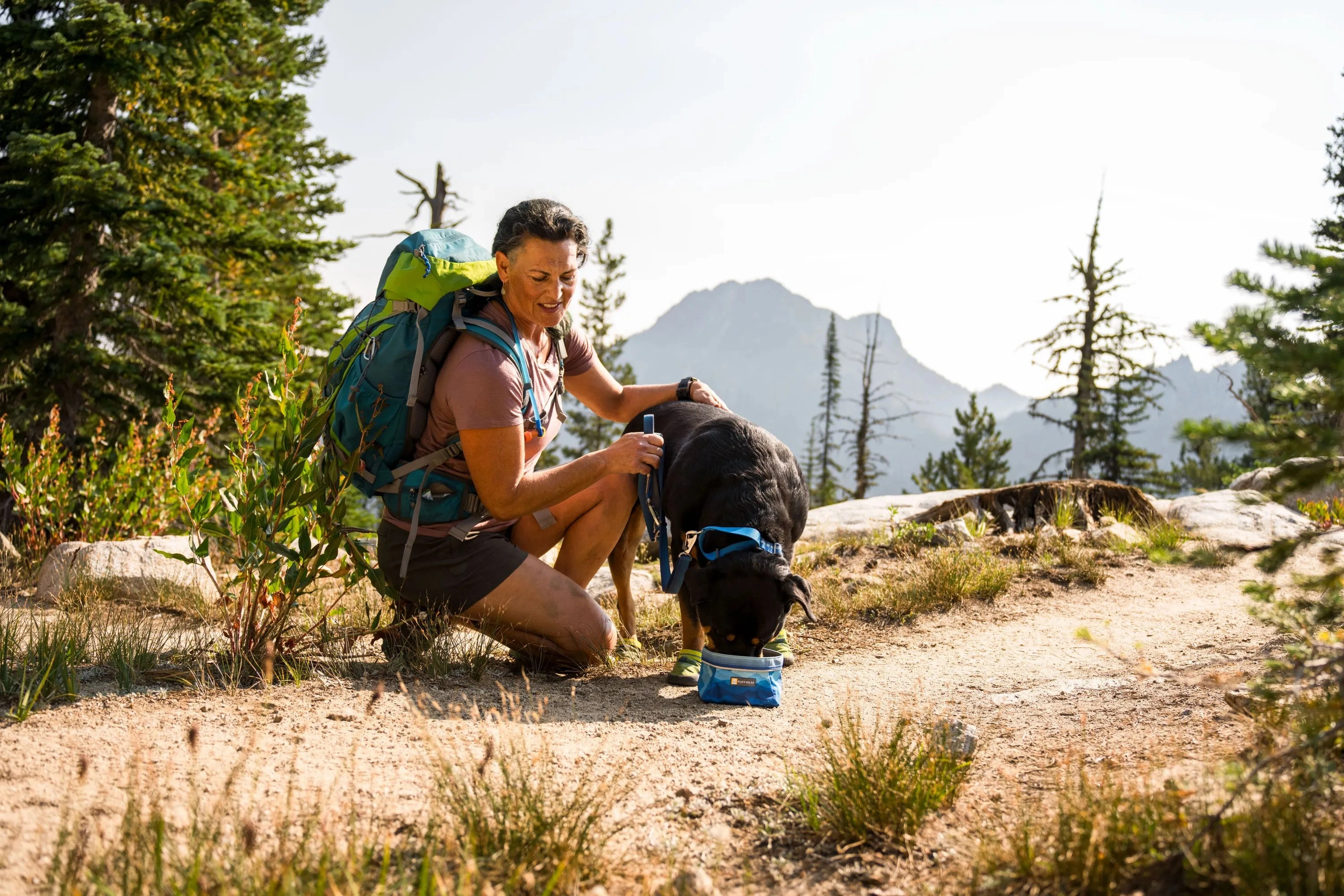 Ruffwear Quencher Collapsible Dog Food & Water Bowl (Spring Mountains)