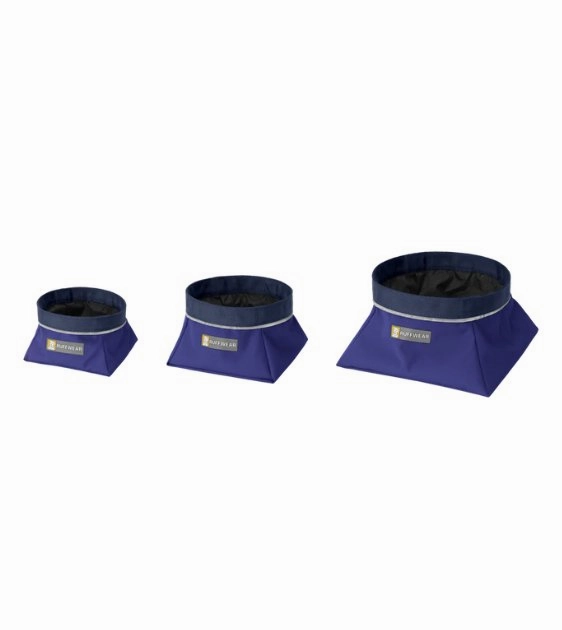 Ruffwear Quencher Collapsible Food & Water (Huckleberry Blue) Dog Bowl
