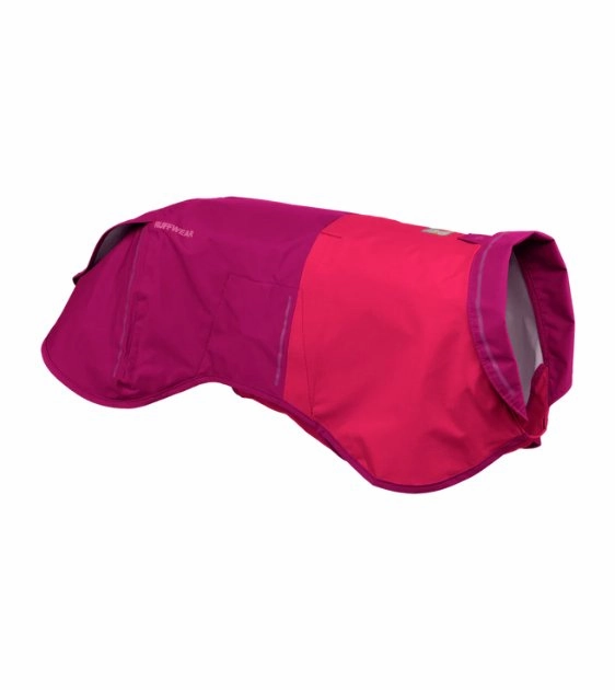Ruffwear Sun Shower? Reflective Lightweight Dog Raincoat (Hibiscus Pink)