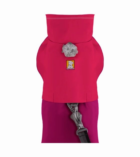 Ruffwear Sun Shower? Reflective Lightweight Dog Raincoat (Hibiscus Pink)