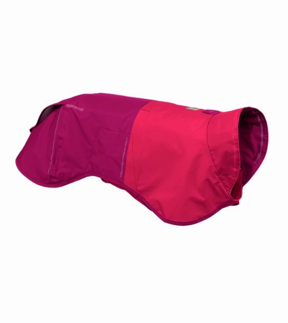 Ruffwear Sun Shower? Reflective Lightweight Dog Raincoat (Hibiscus Pink)