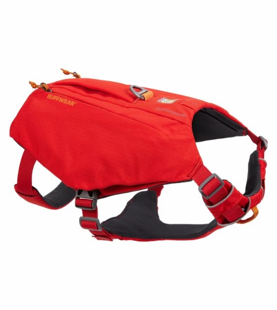Ruffwear Switchbak? Padded With Pockets Dog Harness (Red Sumac) dog joint care,hip support