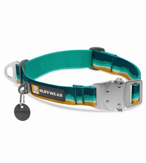 Ruffwear Top Rope? Reflective Ballasted Dog Collar (Seafoam) dog charms,dog ID