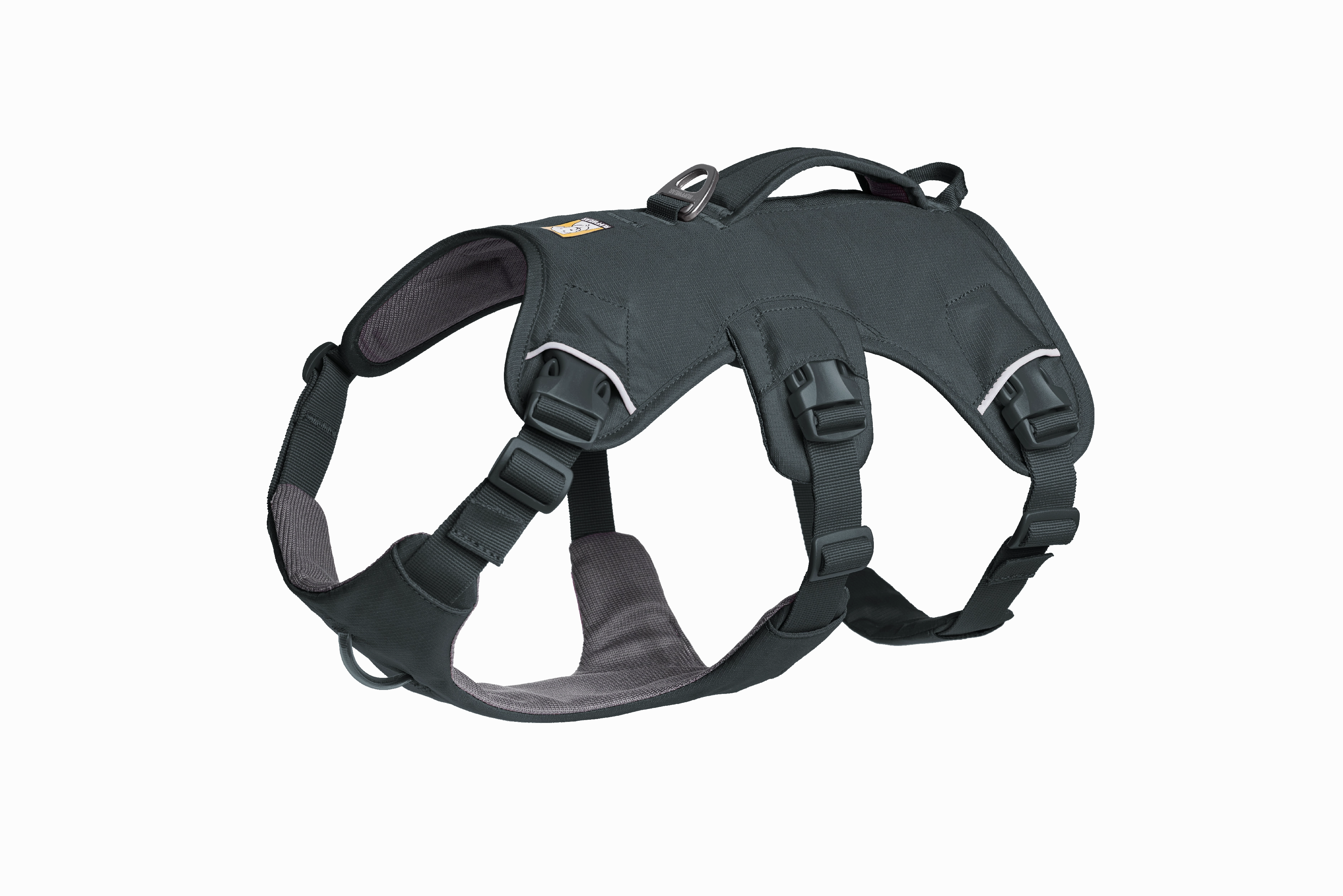 Ruffwear Web Master Dog Harness with Neck Buckle and Handle (Basalt Gray)