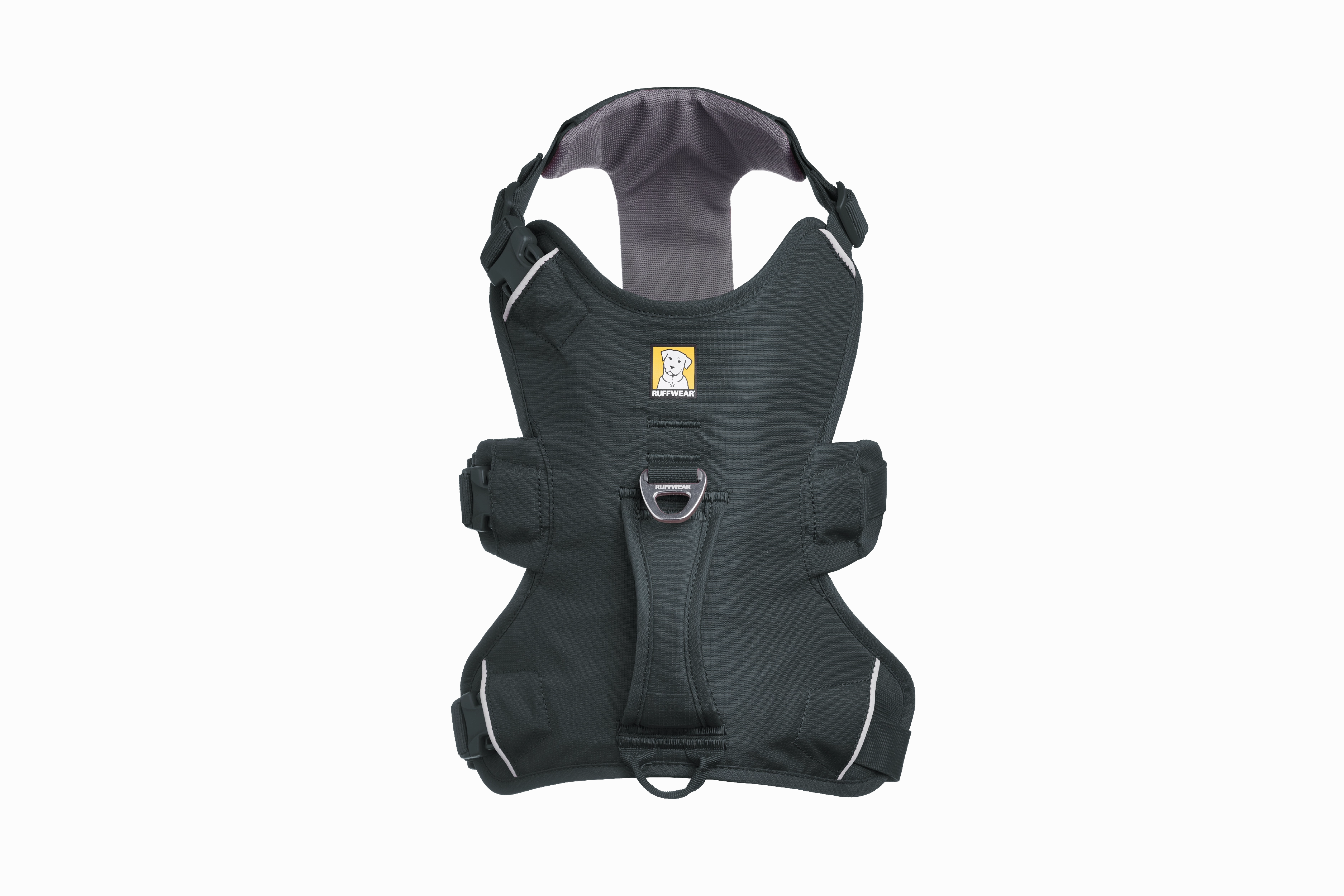 Ruffwear Web Master Dog Harness with Neck Buckle and Handle (Basalt Gray)