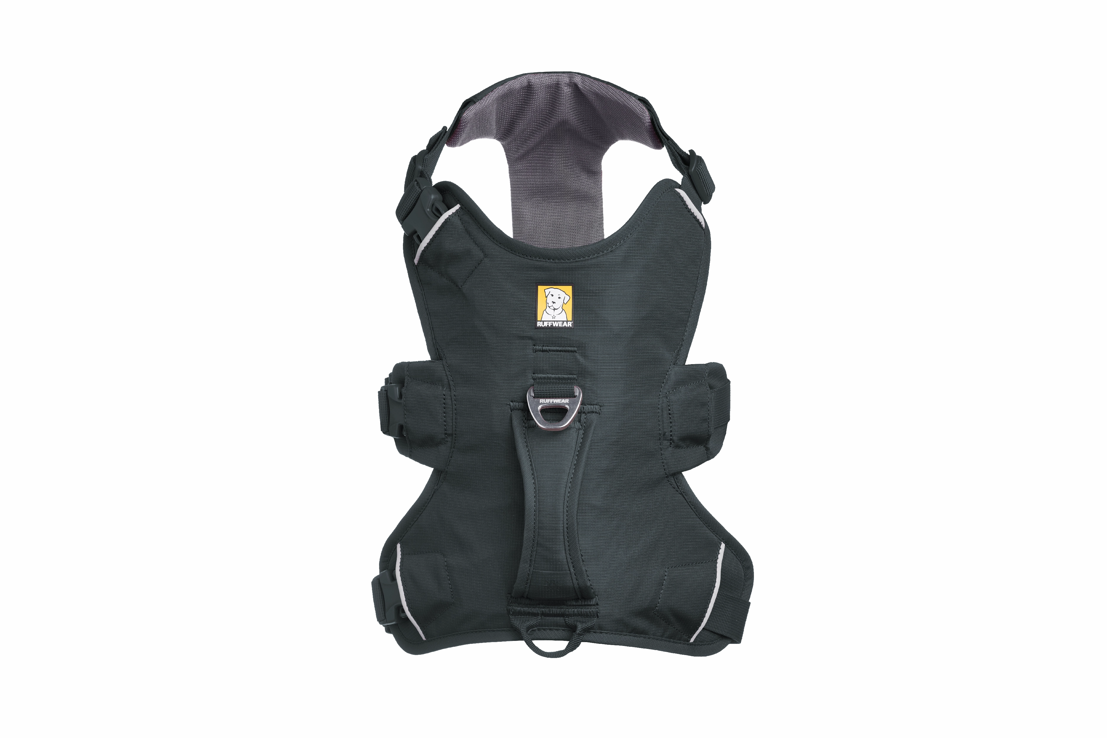 Ruffwear Web Master? Dog Harness with Neck Buckle and Handle (Basalt Gray)