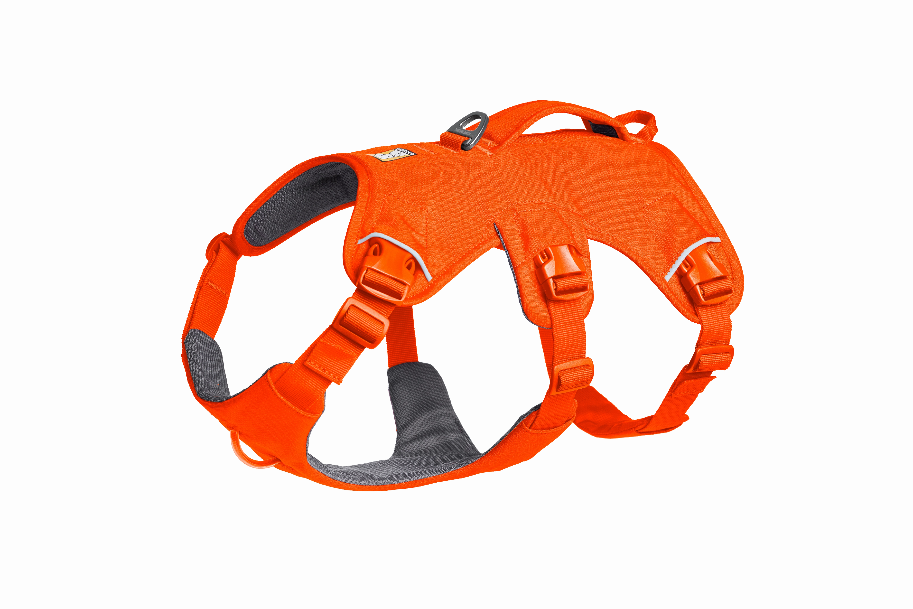 Ruffwear Web Master? Dog Harness with Neck Buckle and Handle (Blaze Orange)