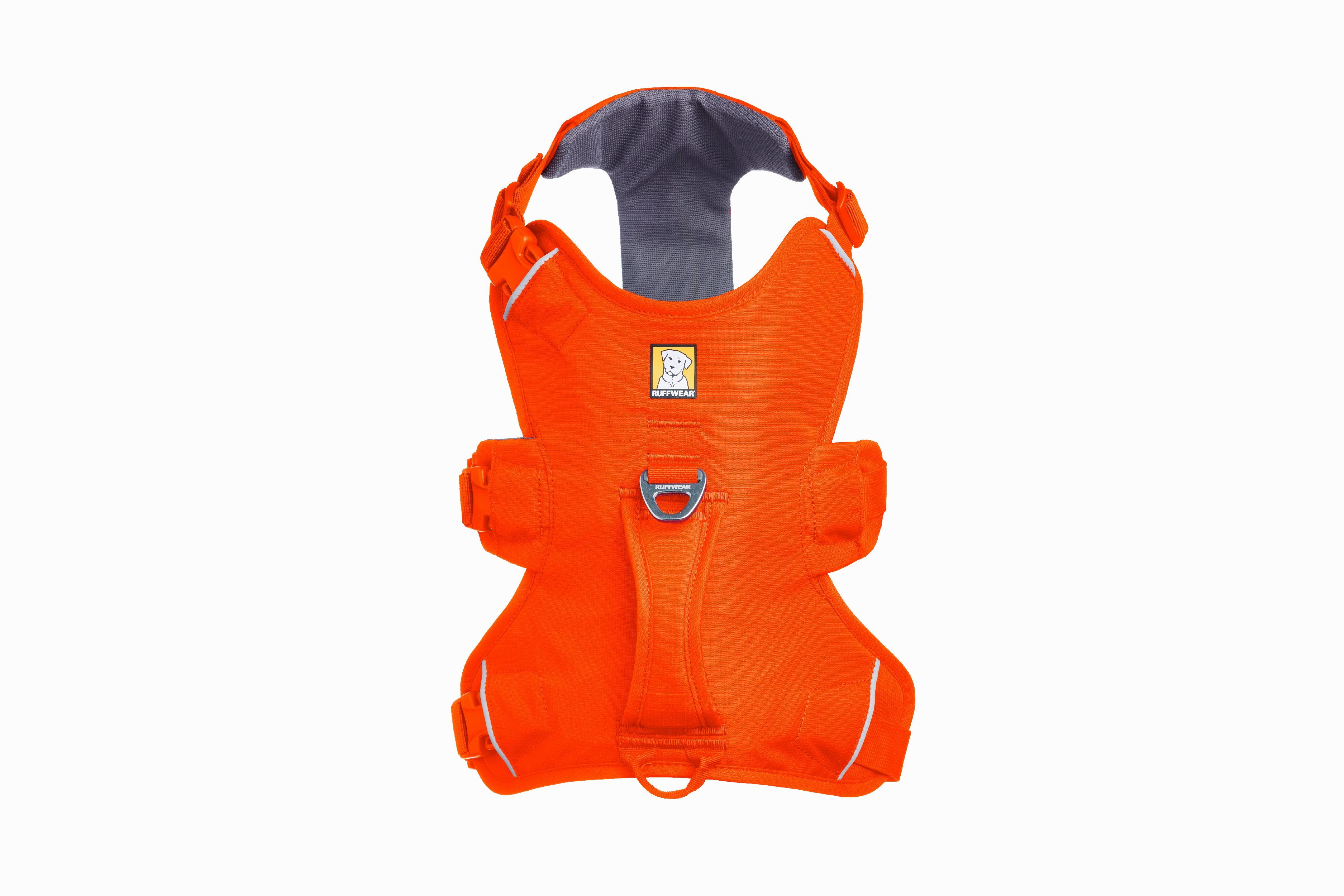 Ruffwear Web Master? Dog Harness with Neck Buckle and Handle (Blaze Orange)