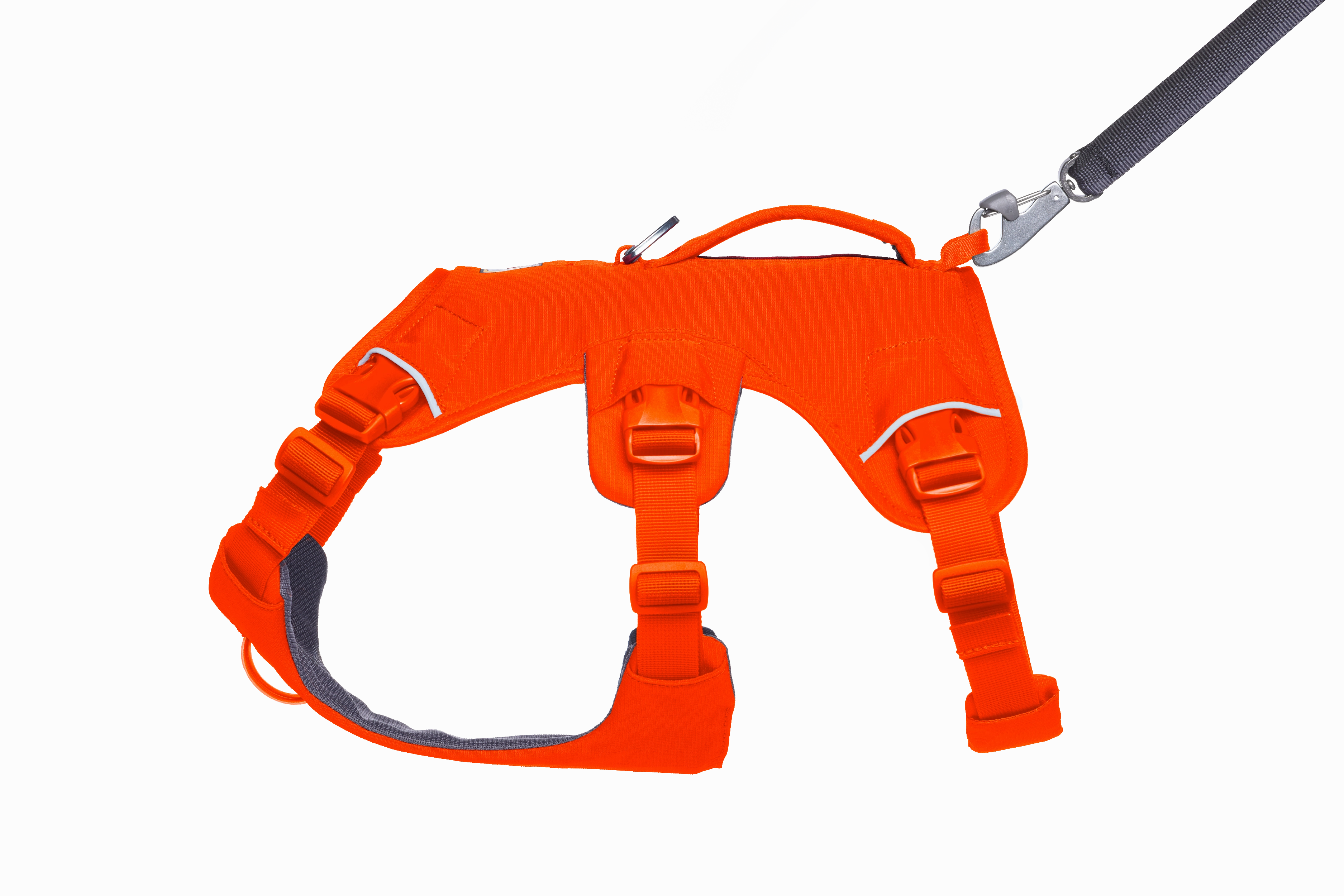 Ruffwear Web Master? Dog Harness with Neck Buckle and Handle (Blaze Orange)