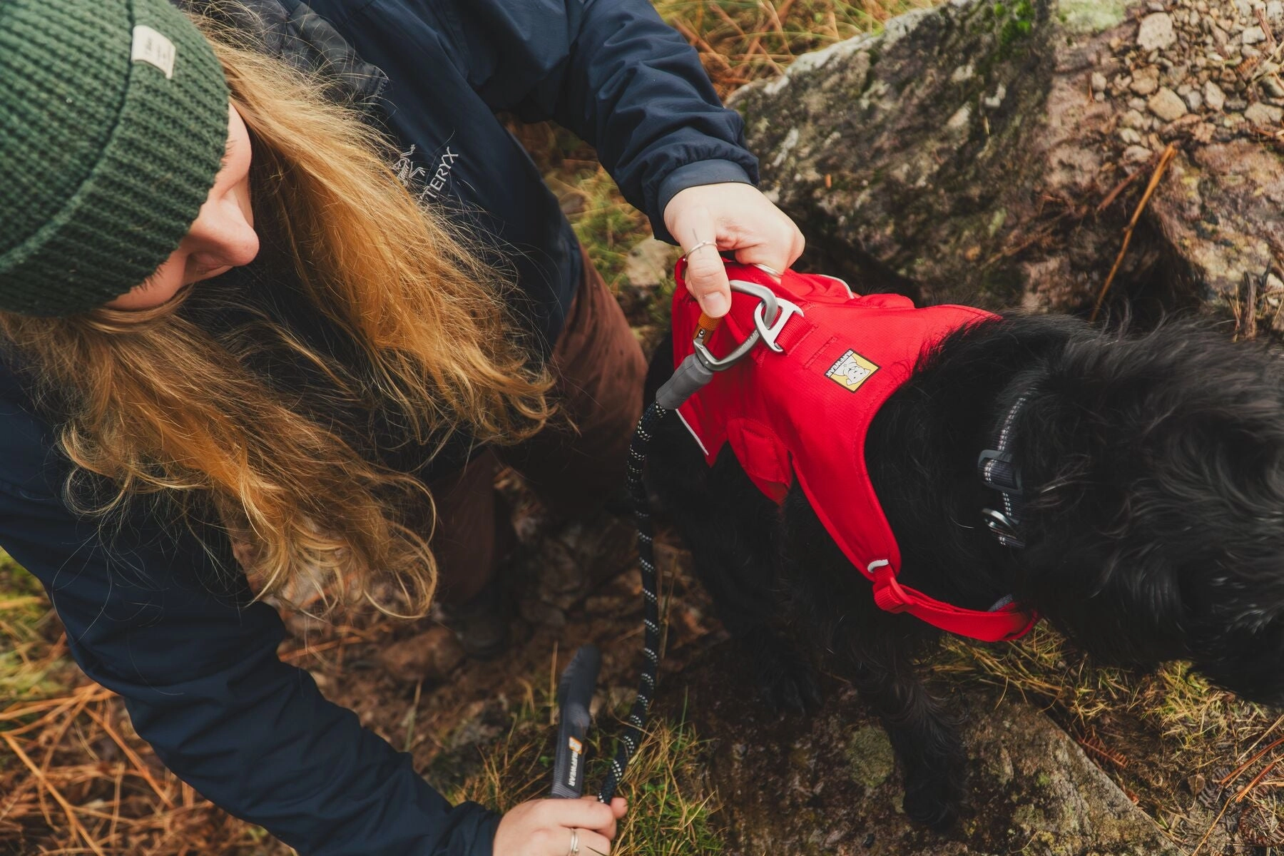 Ruffwear Web Master? Dog Harness with Neck Buckle and Handle (Red Canyon)