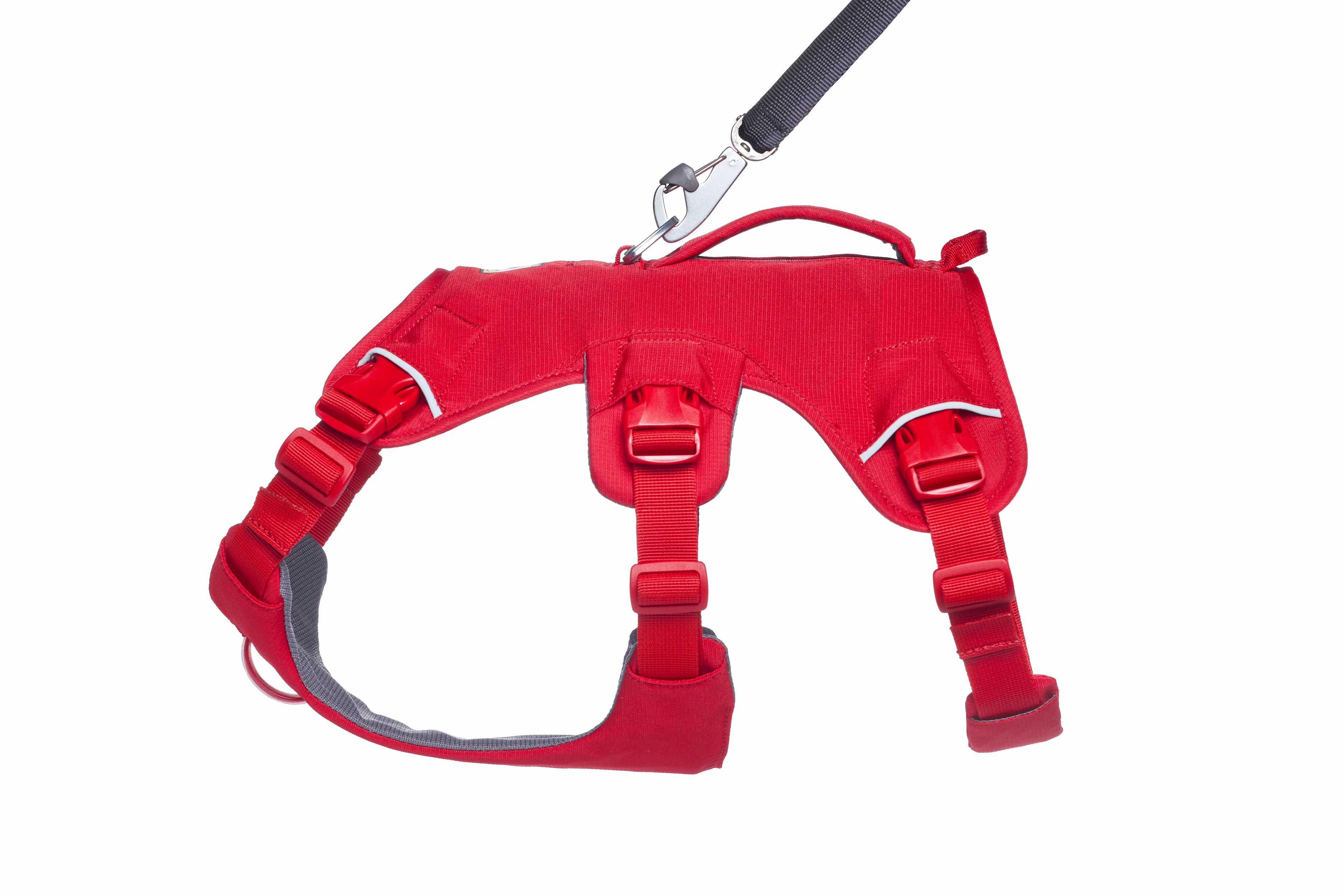 Ruffwear Web Master Dog Harness with Neck Buckle and Handle (Red Canyon)