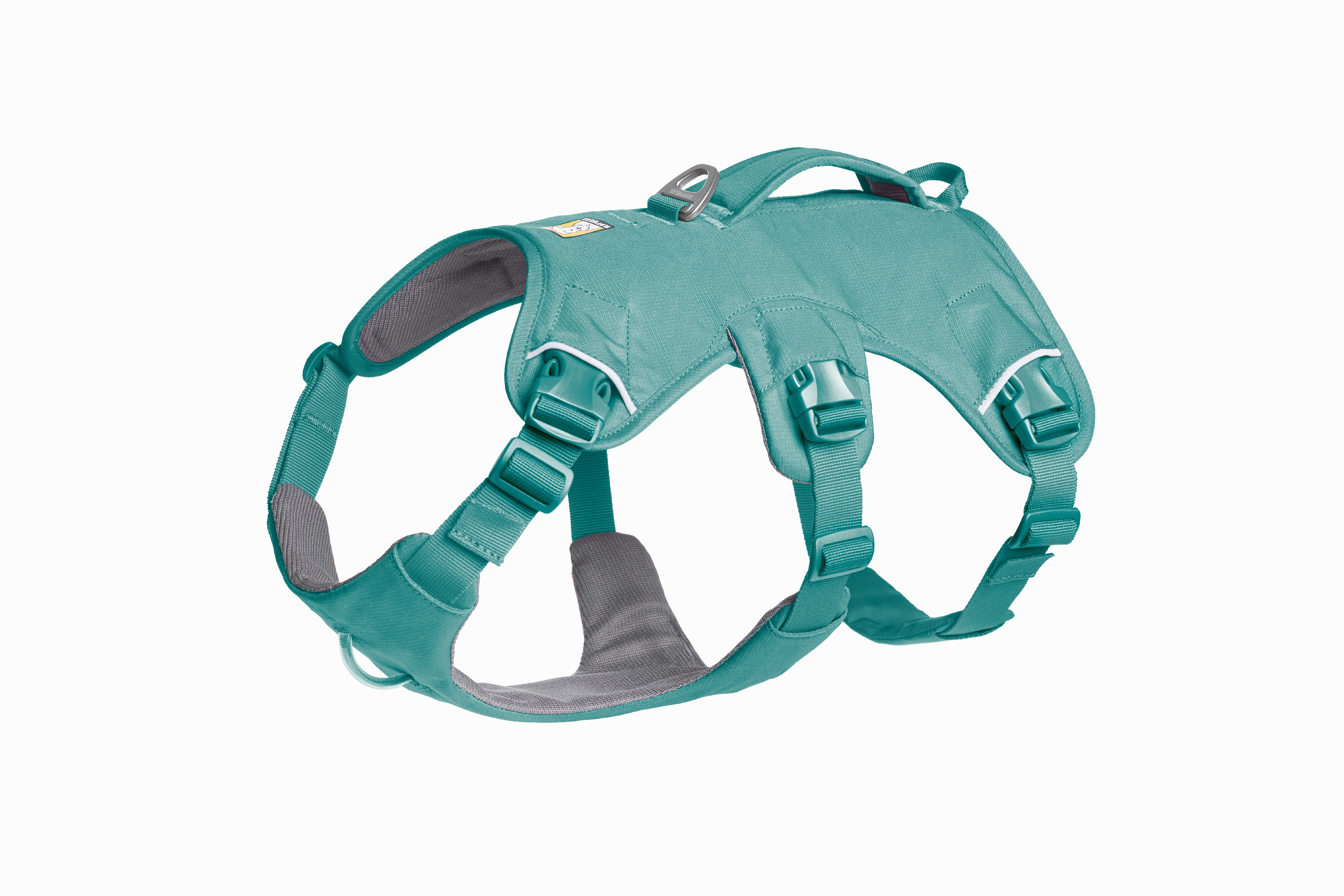 Ruffwear Web Master Dog Harness with Neck Buckle and Handle (River Rock Green)