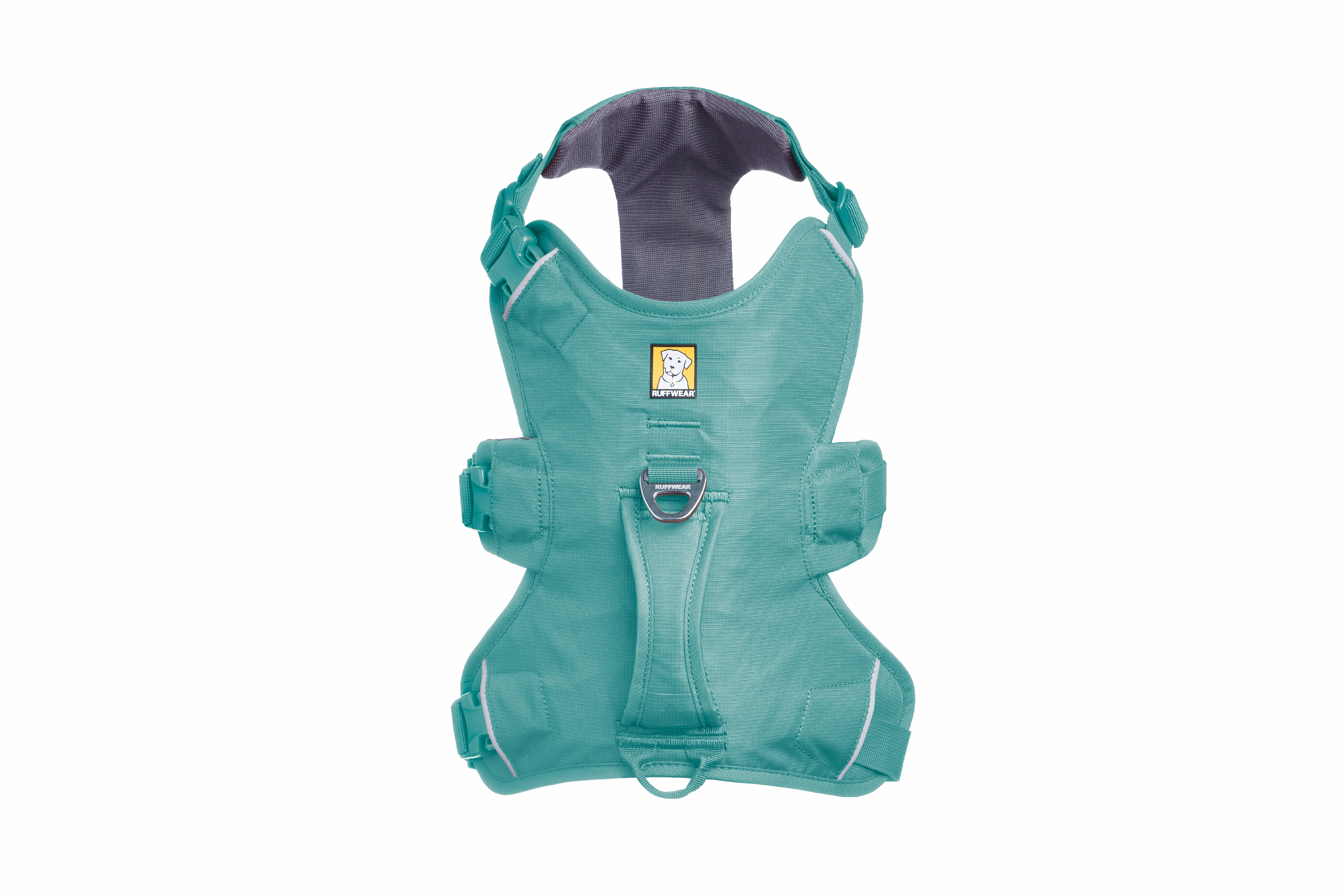 Ruffwear Web Master Dog Harness with Neck Buckle and Handle (River Rock Green)