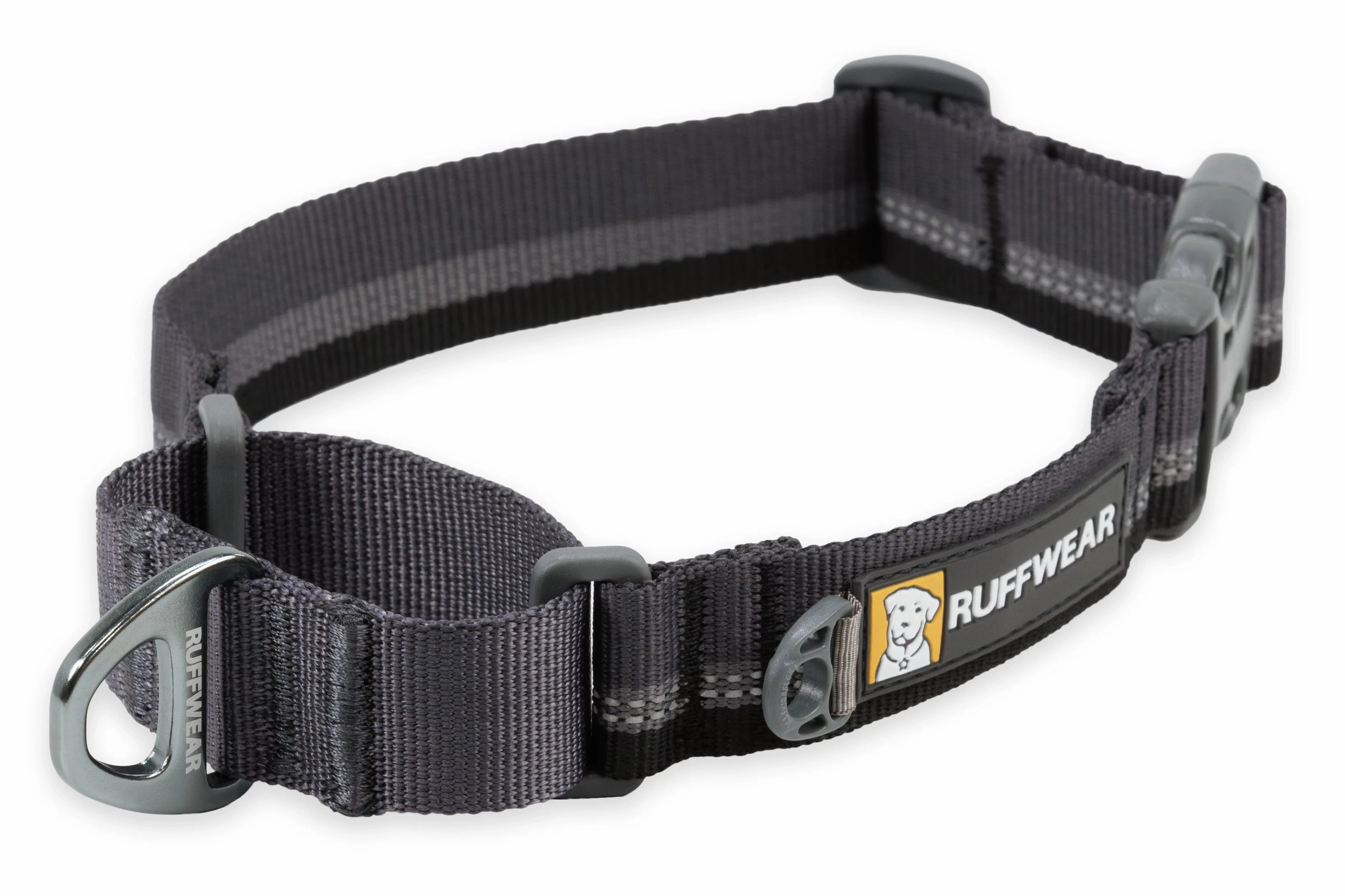 Ruffwear Web Reaction? Reflective Buckled Martingale Dog Collar (Basalt Gray)