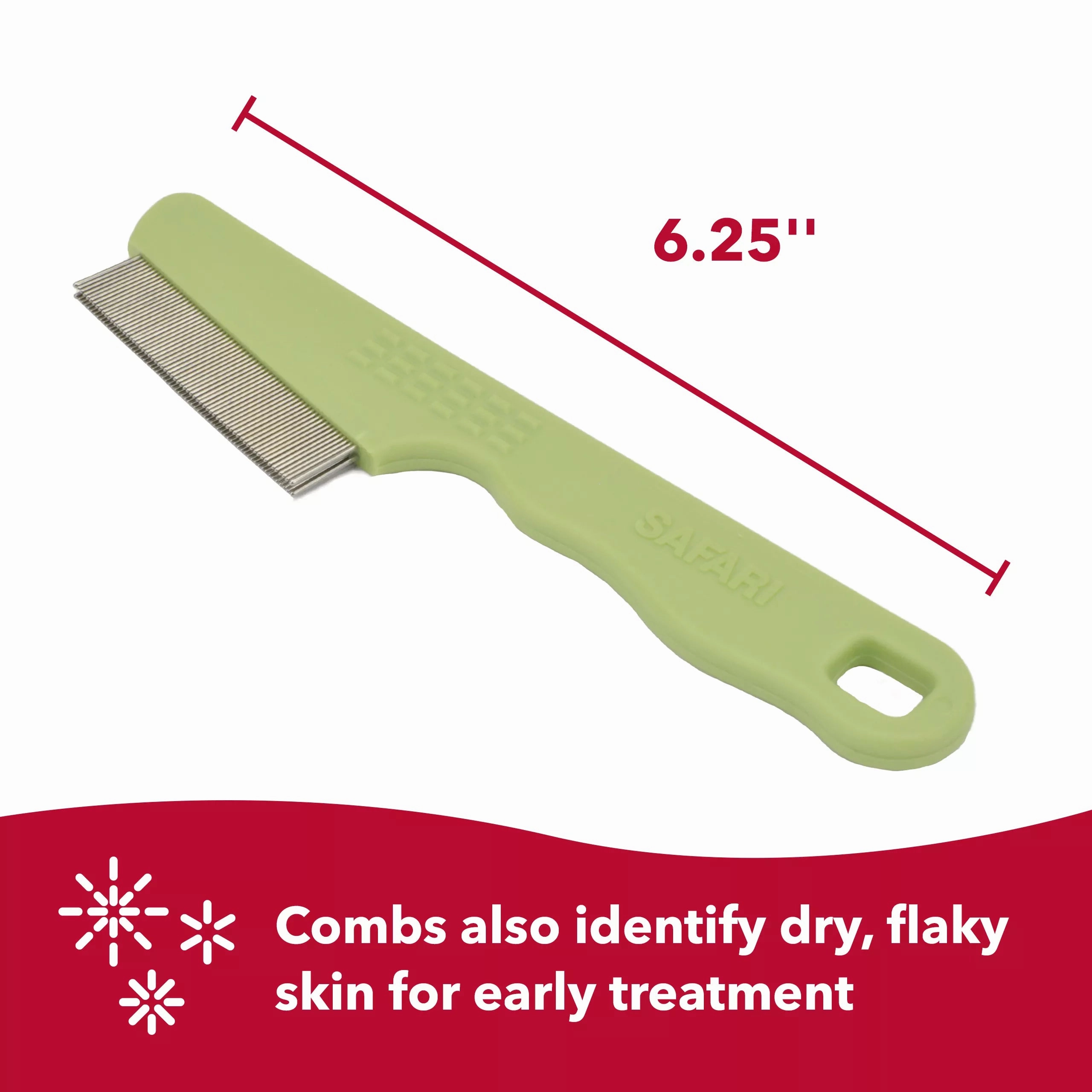 Safari Double Row Dog Flea Comb
