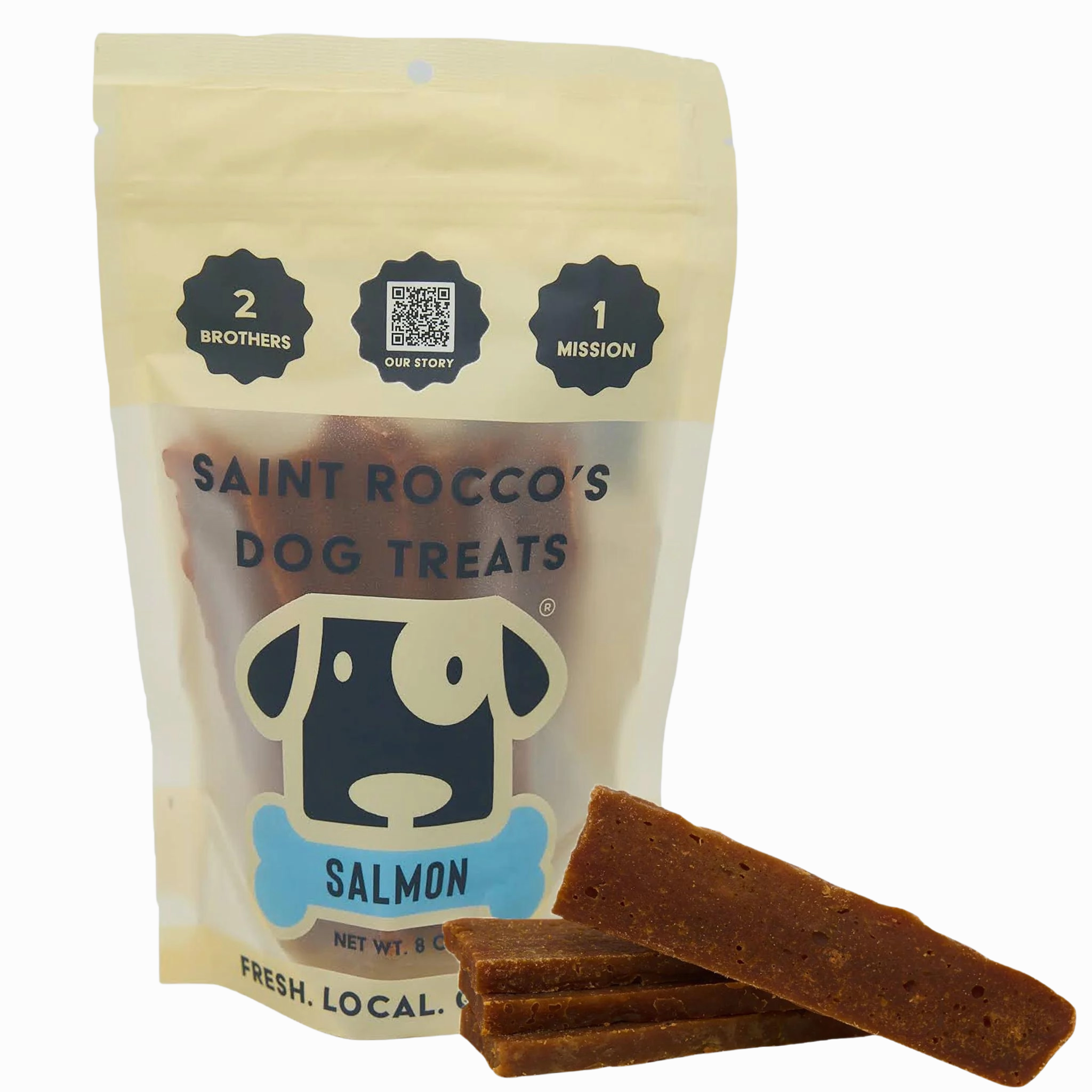 Saint Rocco's Treats Salmon Strips Bag