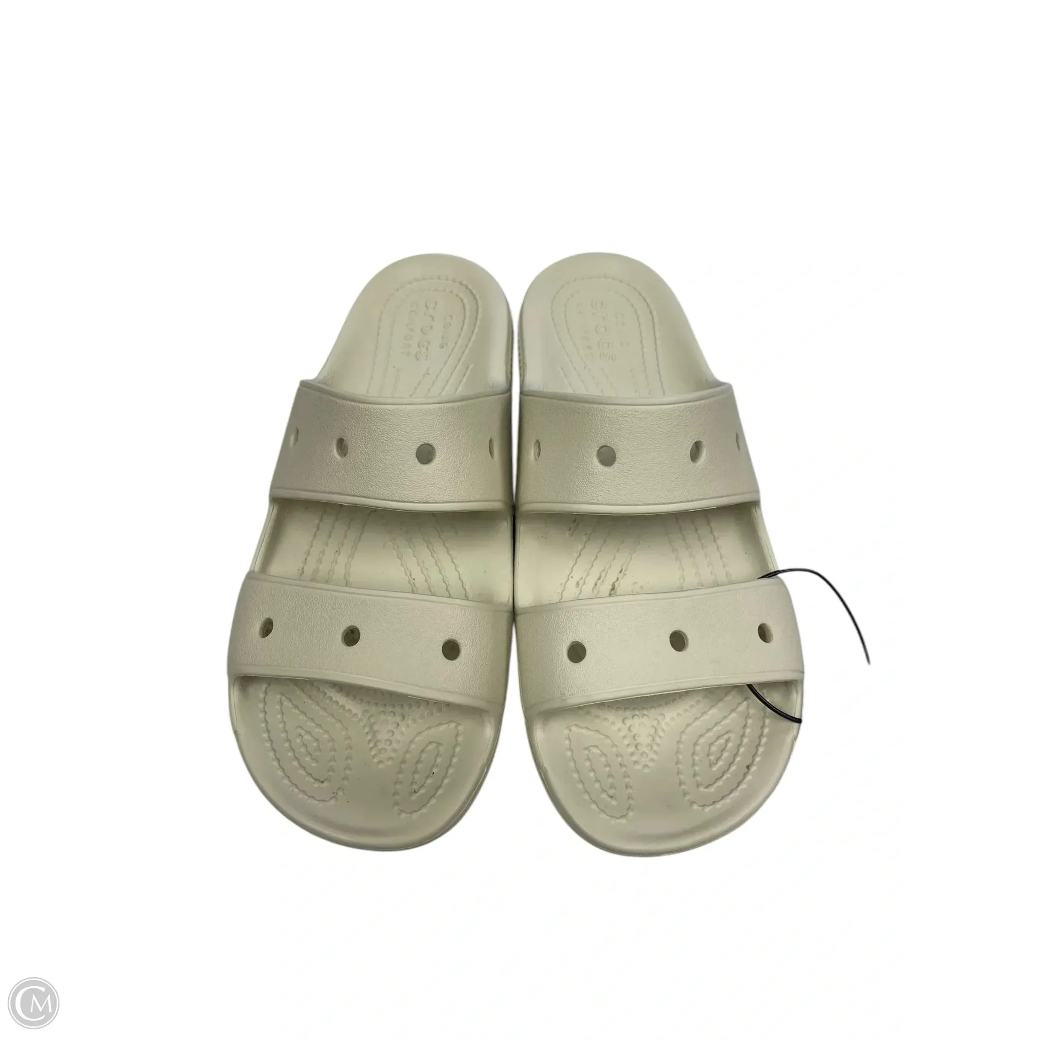 Sandals Flats By Crocs In Tan, Size: 9 crocs