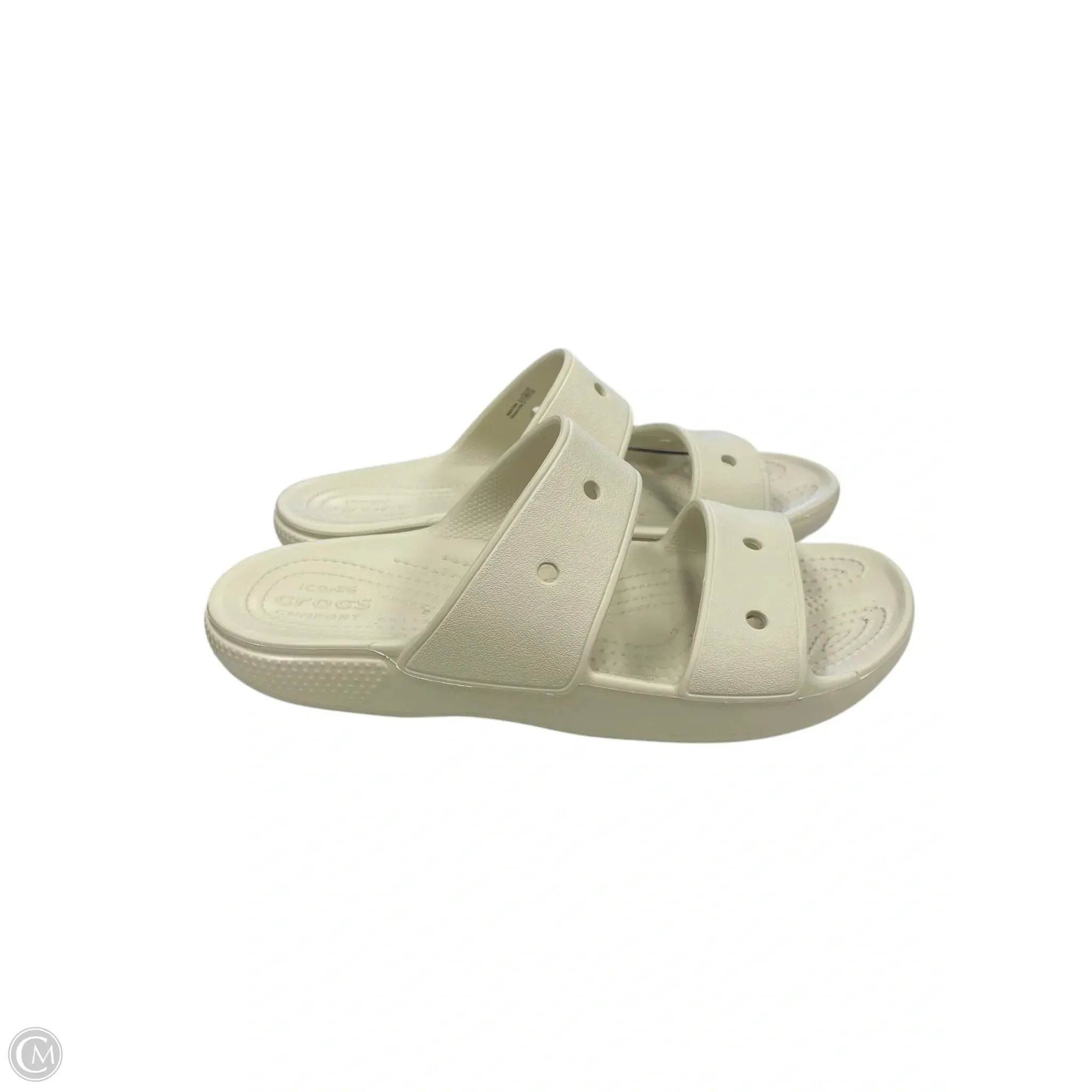 Sandals Flats By Crocs In Tan, Size: 9 crocs