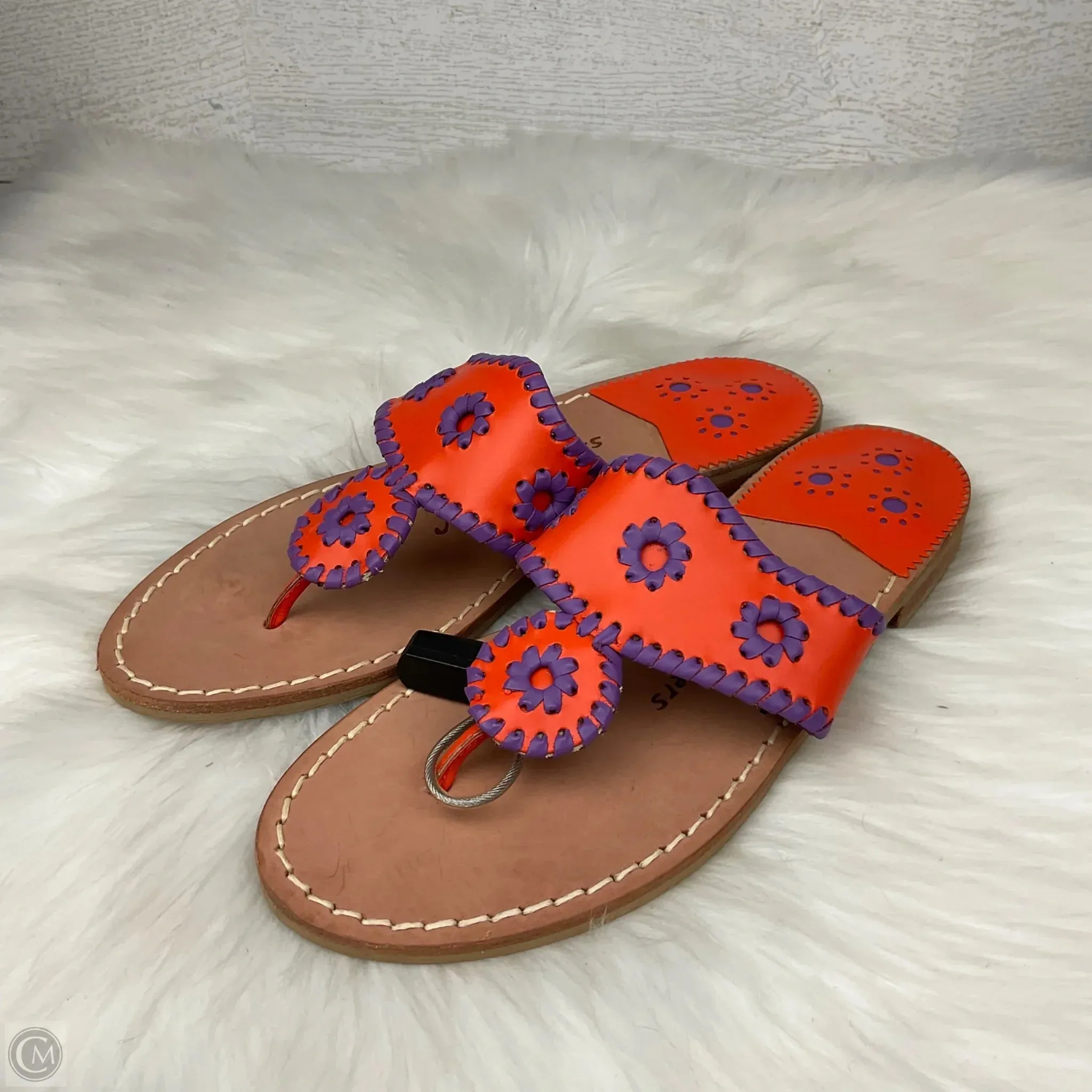 Sandals Flats By Jack Rogers In Orange, Size: 7.5