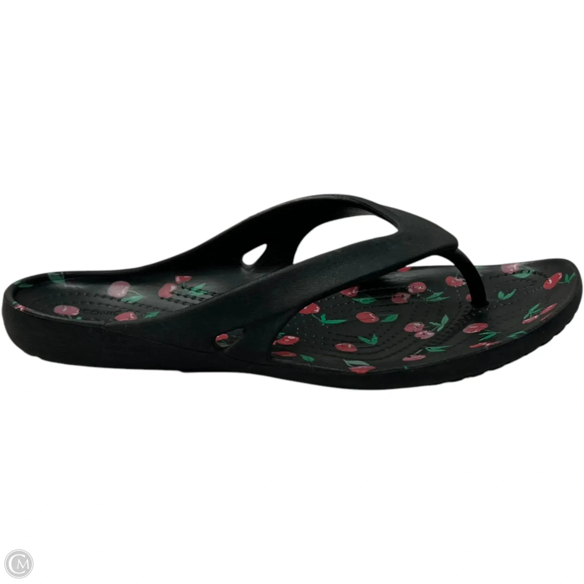 Sandals Flip Flops By Crocs In Black, Size: 9 crocs