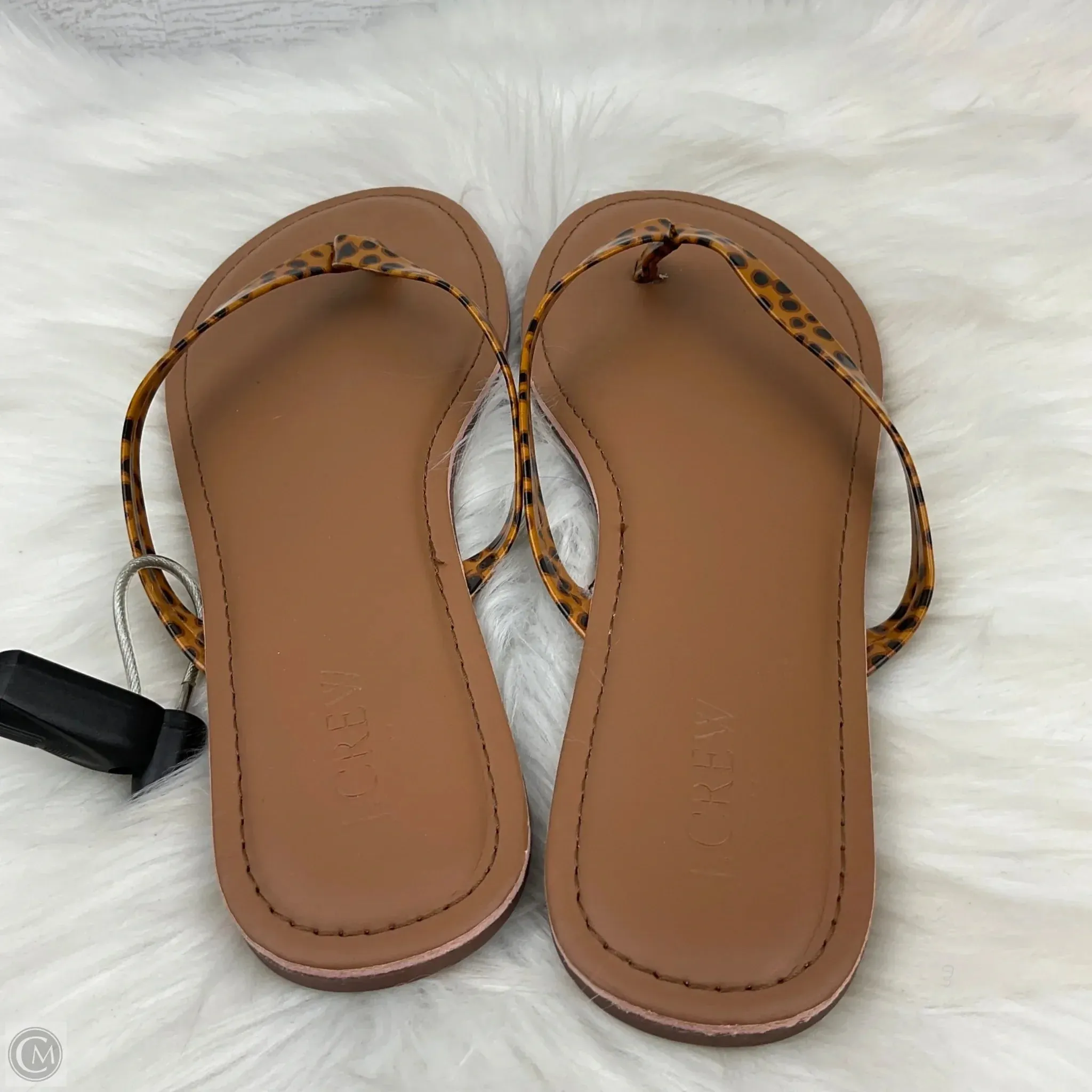 Sandals Flip Flops By J. Crew In Animal Print, Size: 8
