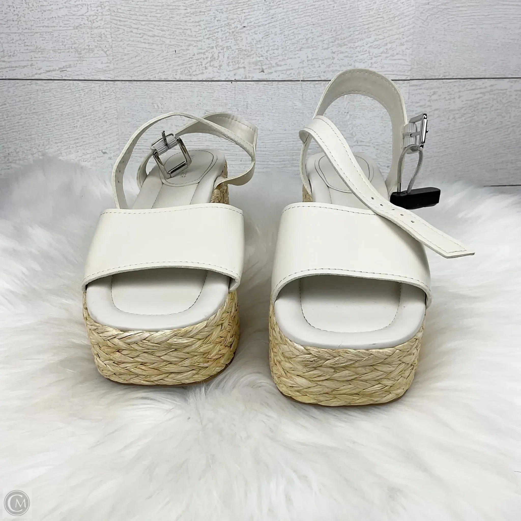 Sandals Heels Platform By Marc Fisher In White, Size: 11 marc-fisher