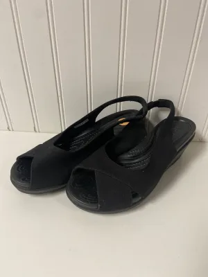 Sandals Heels Wedge By Crocs  Size: 5 crocs