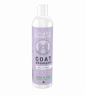 Shake Organic Coat (Relaxing) Flea & Tick Cat & Dog Shampoo dog shampoo,bathing supplies