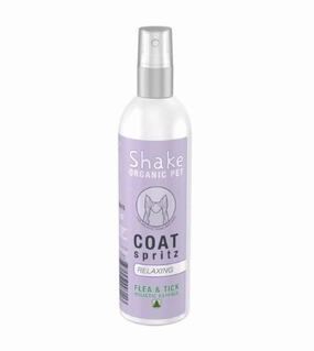 Shake Organic Flea & Tick Coat (Relaxing) Spritz Spray Flea & Tick For Cats & Dogs dog shampoo,bathing supplies
