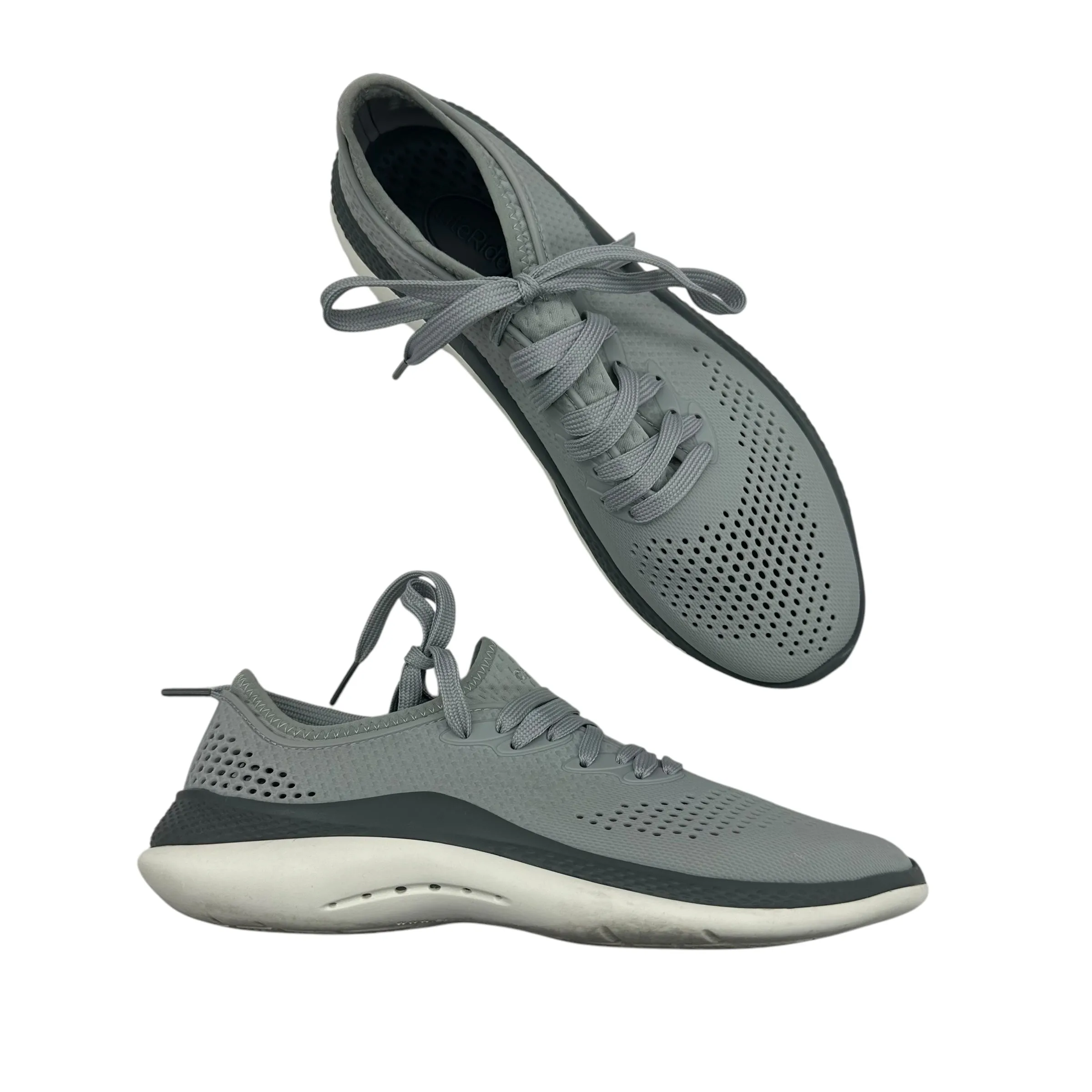 Shoes Athletic By Crocs In Grey, Size:9 crocs