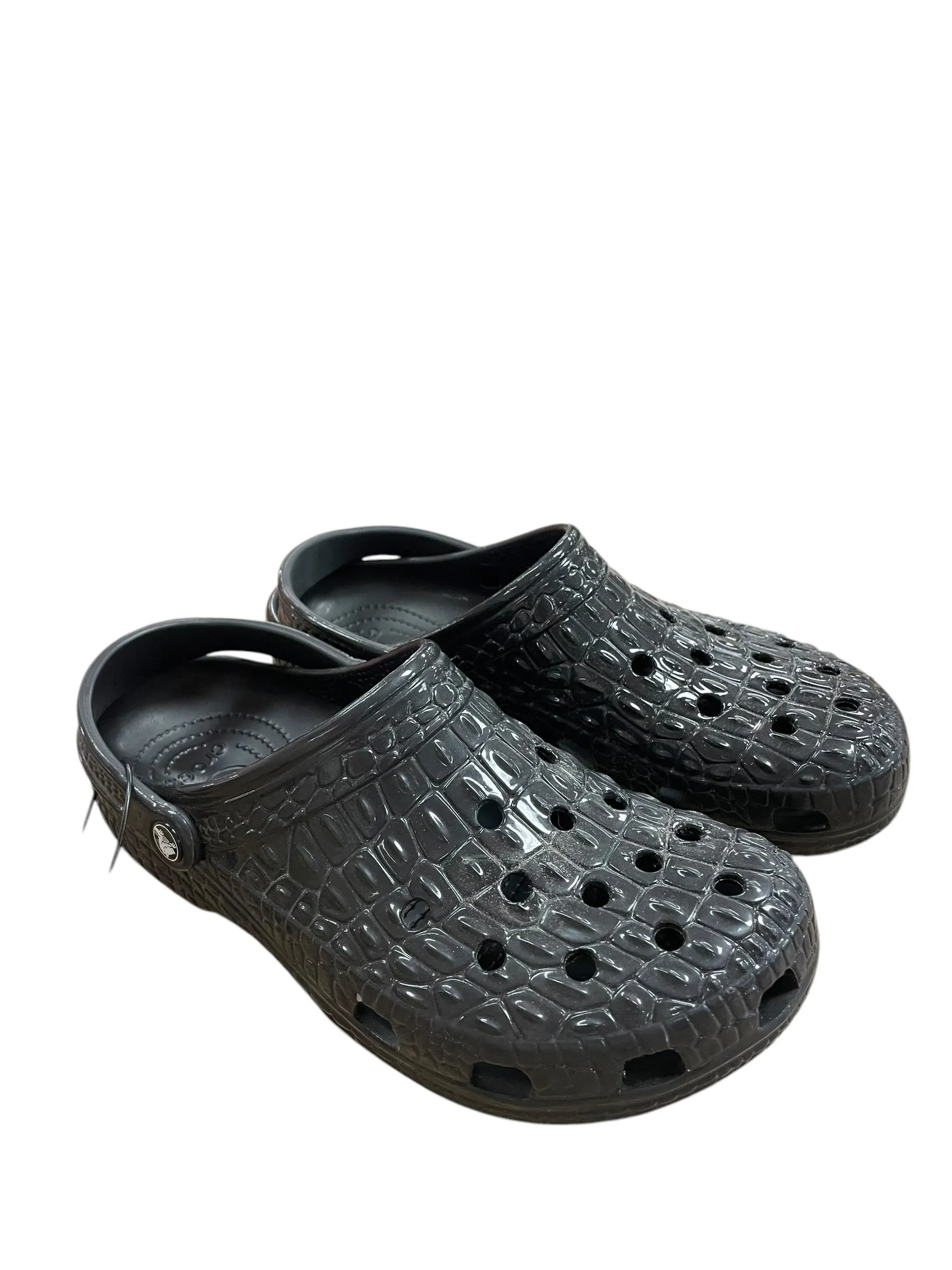 Shoes Flats By Crocs In Black, Size: 12 crocs