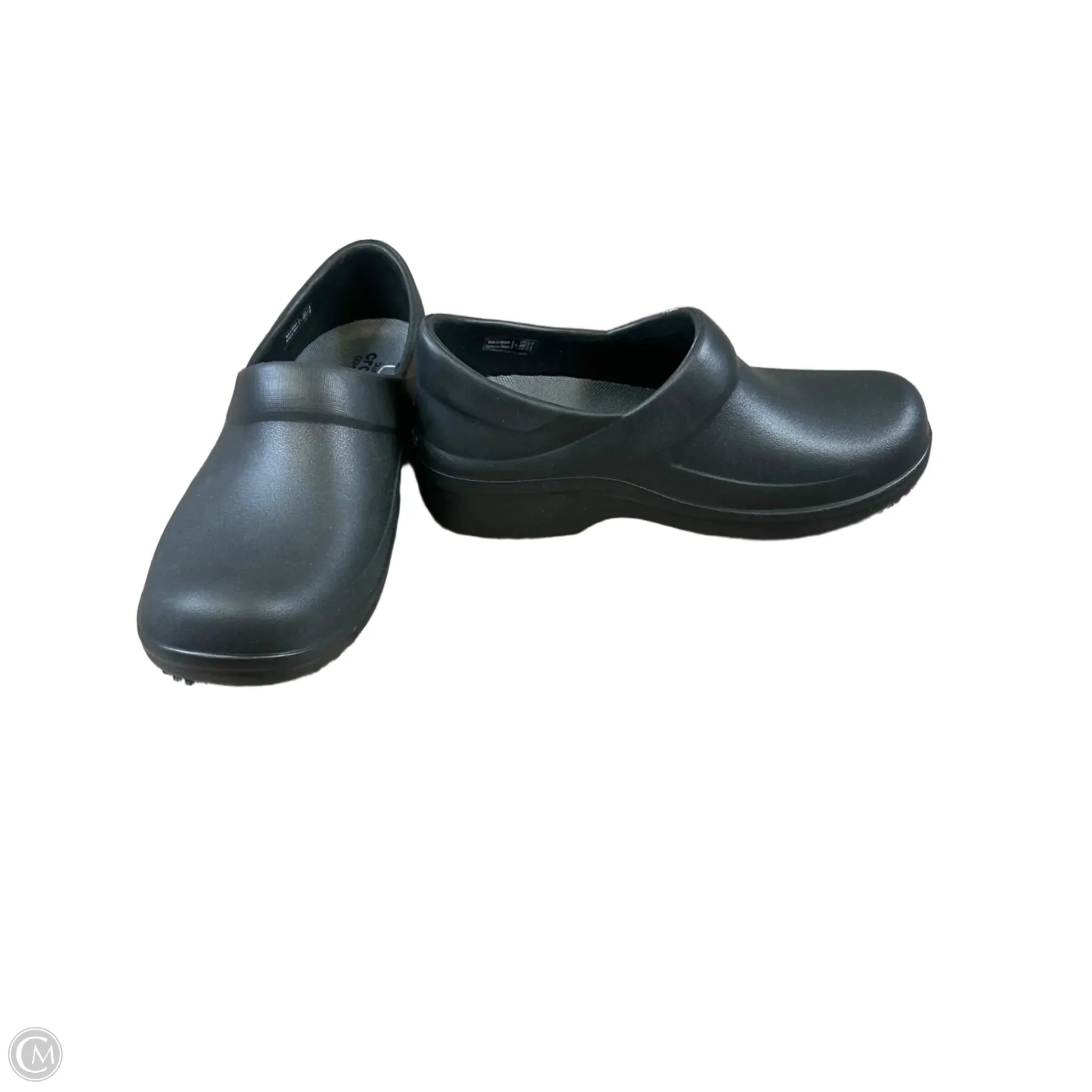 Shoes Flats By Crocs In Black, Size: 6 crocs