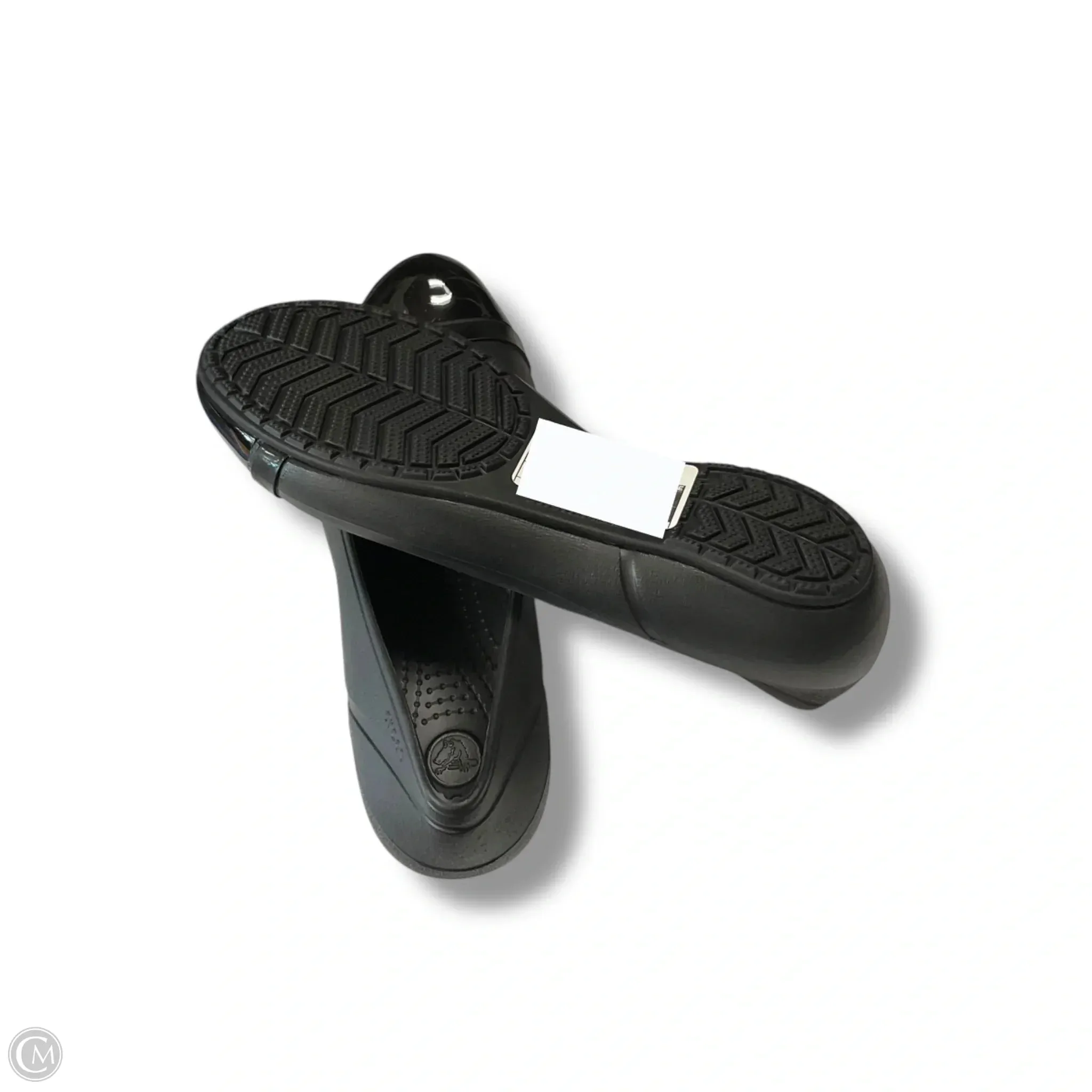 Shoes Flats By Crocs In Black, Size: 8 crocs