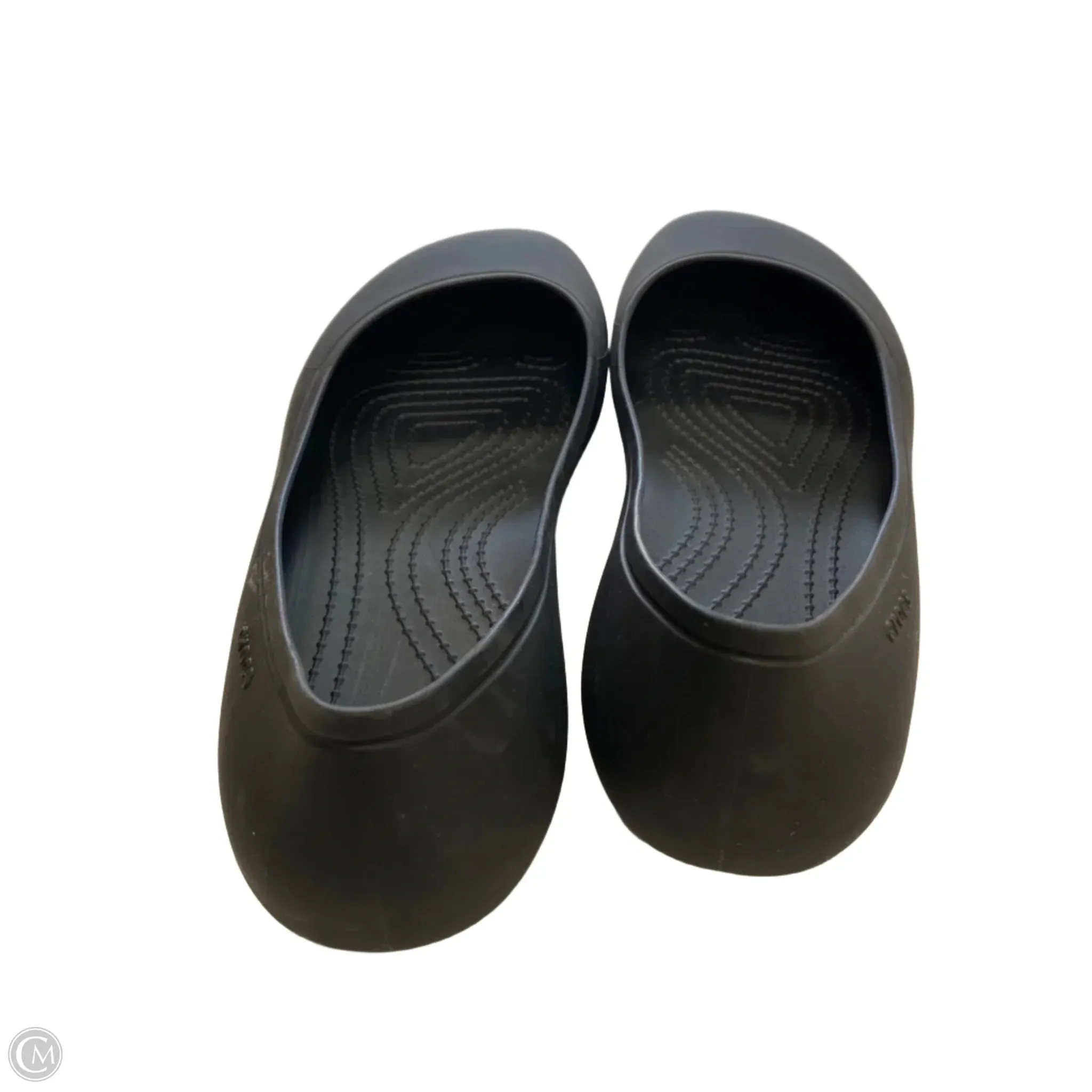 Shoes Flats By Crocs In Black, Size: 8 crocs