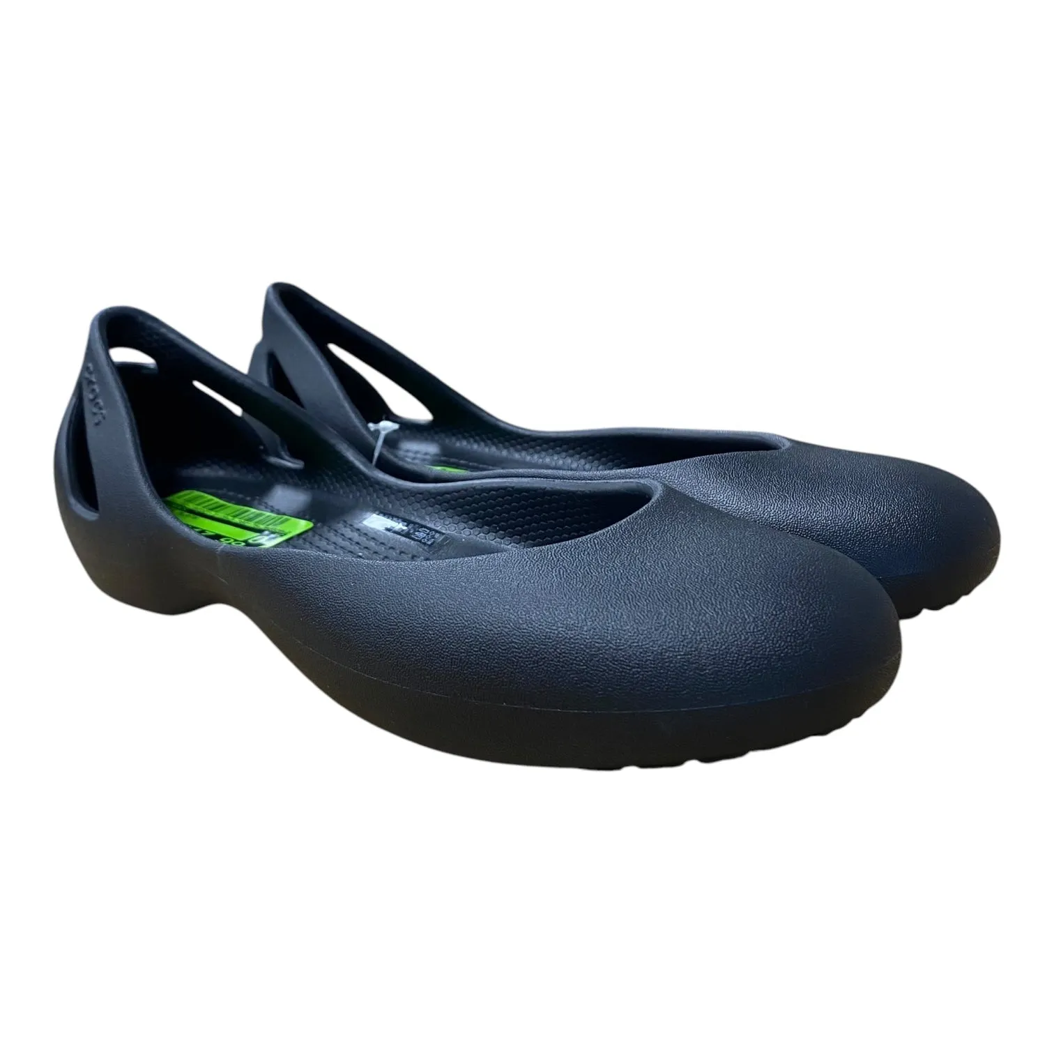 Shoes Flats By Crocs In Black, Size:7