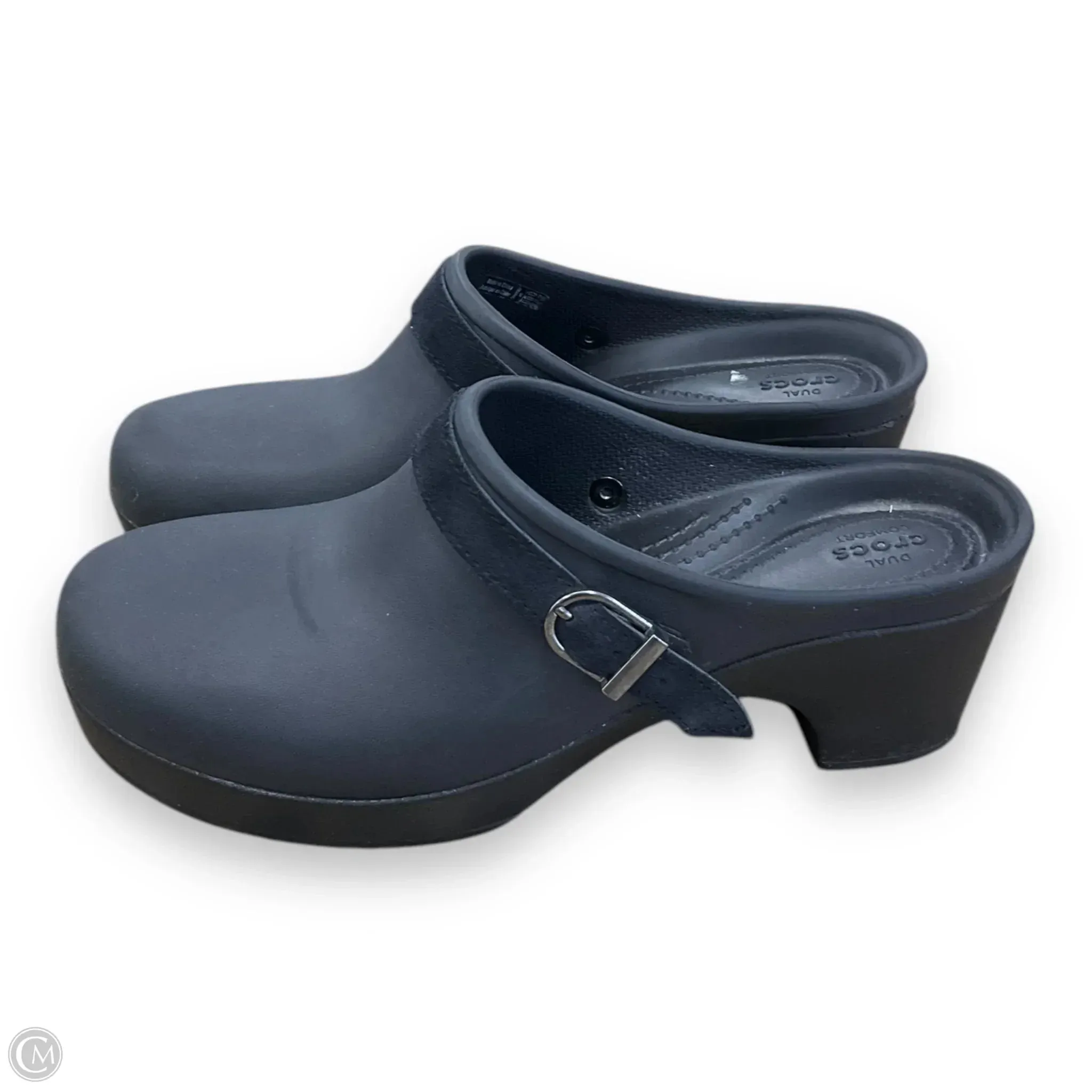 Shoes Heels Block By Crocs In Black, Size: 9 crocs