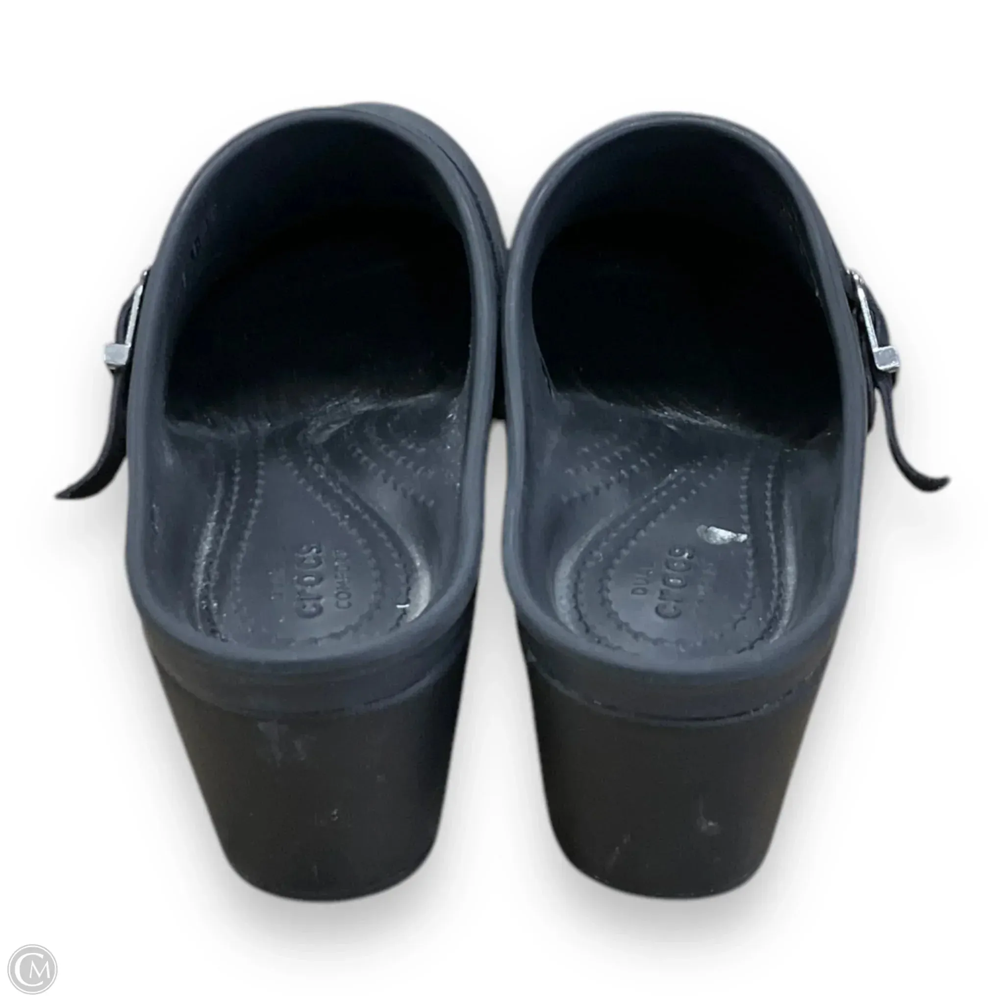 Shoes Heels Block By Crocs In Black, Size: 9 crocs