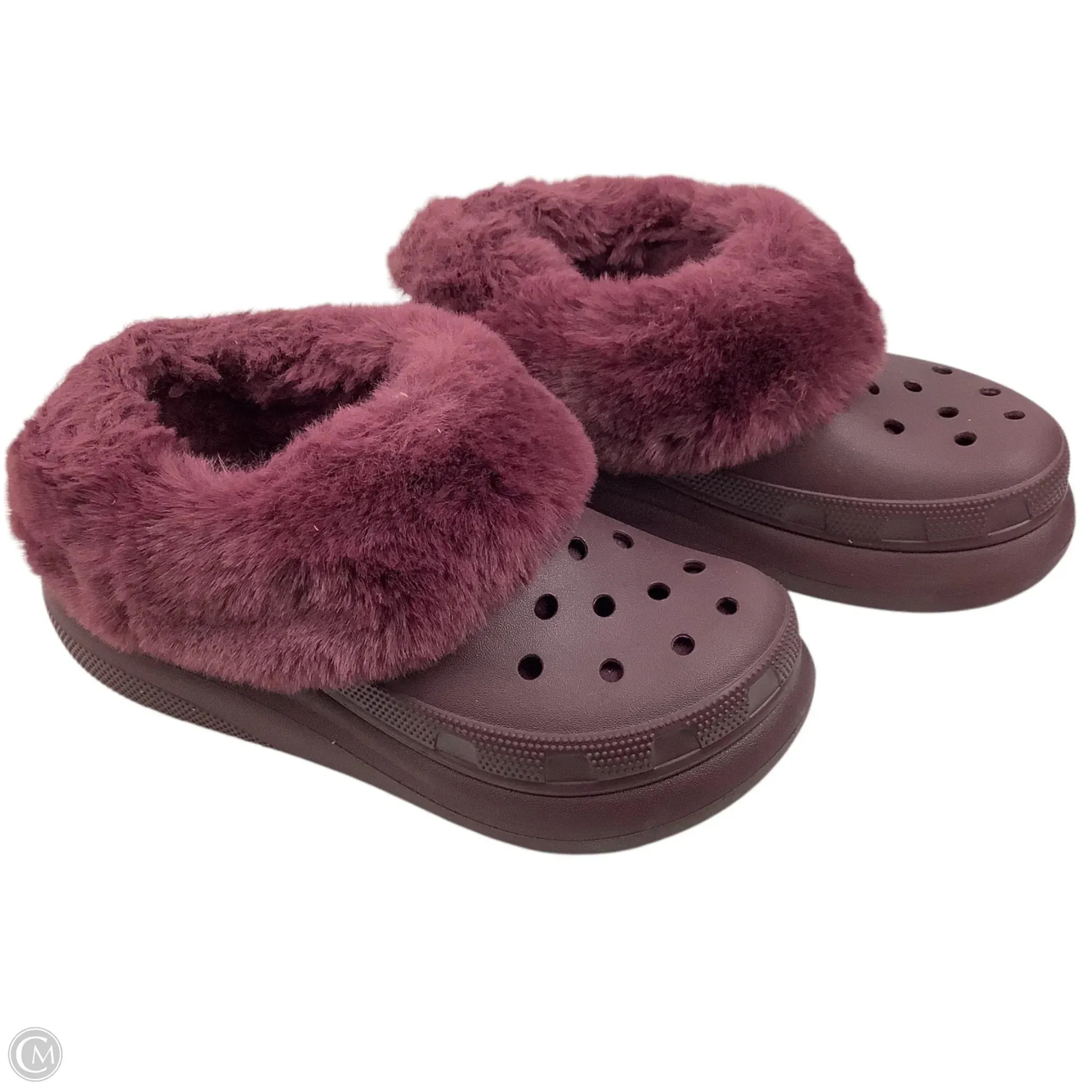 Shoes Heels Platform By Crocs In Purple, Size: 6 crocs