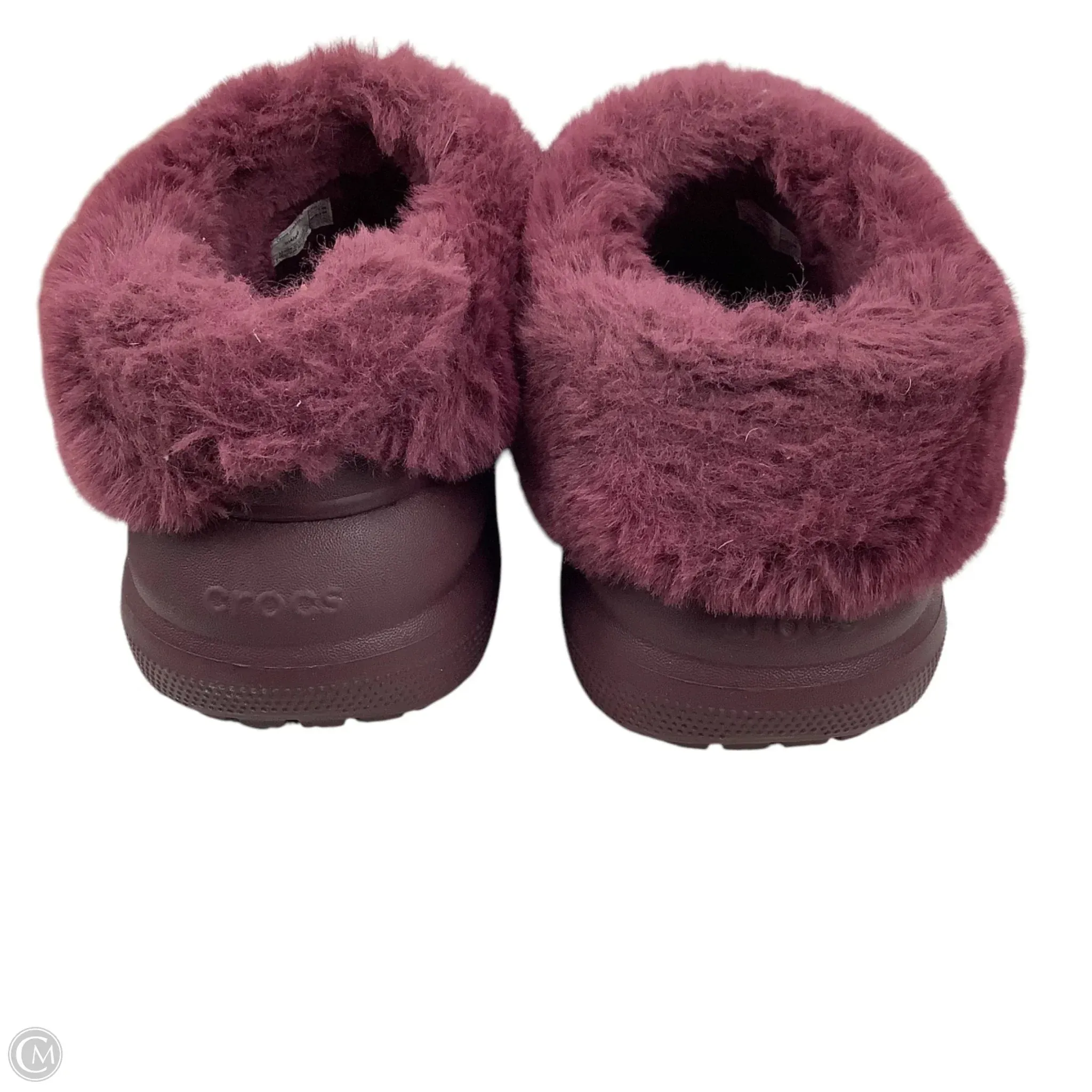 Shoes Heels Platform By Crocs In Purple, Size: 6 crocs