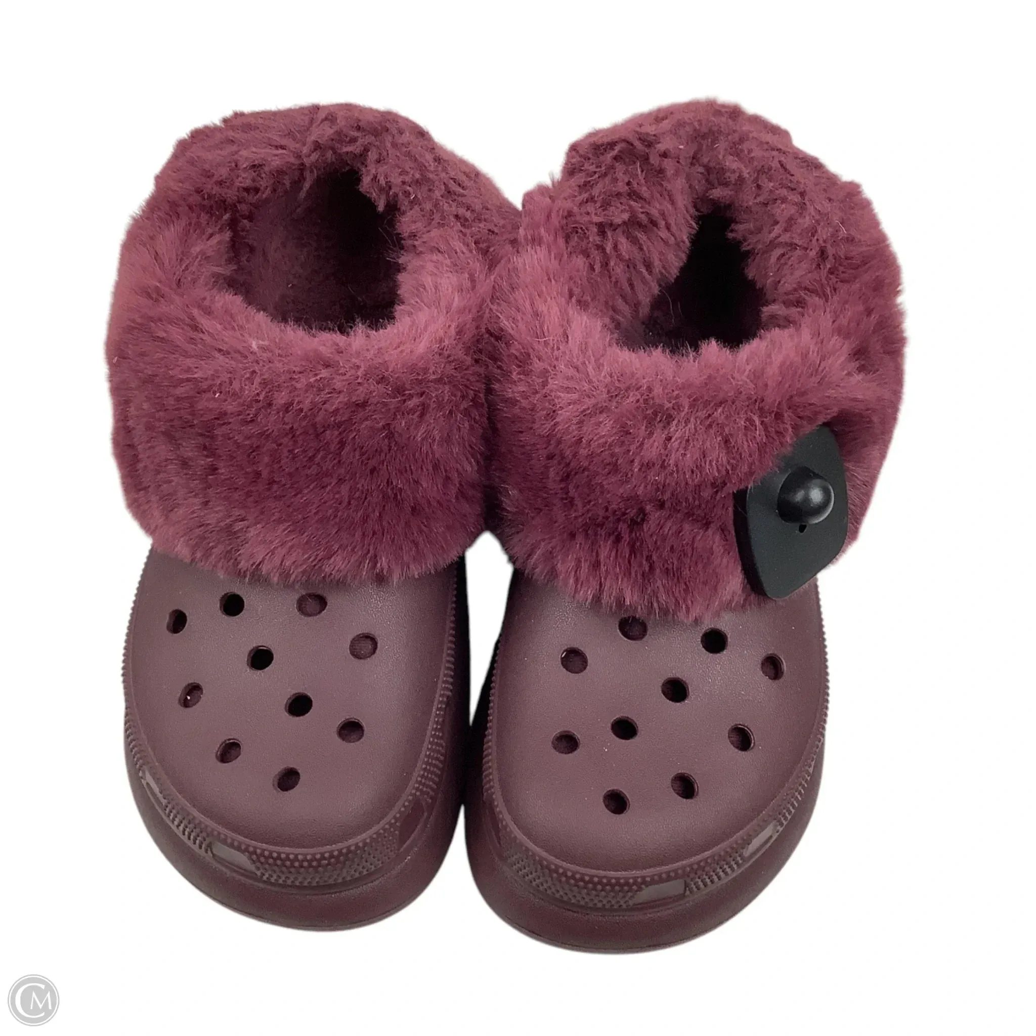 Shoes Heels Platform By Crocs In Purple, Size: 6 crocs