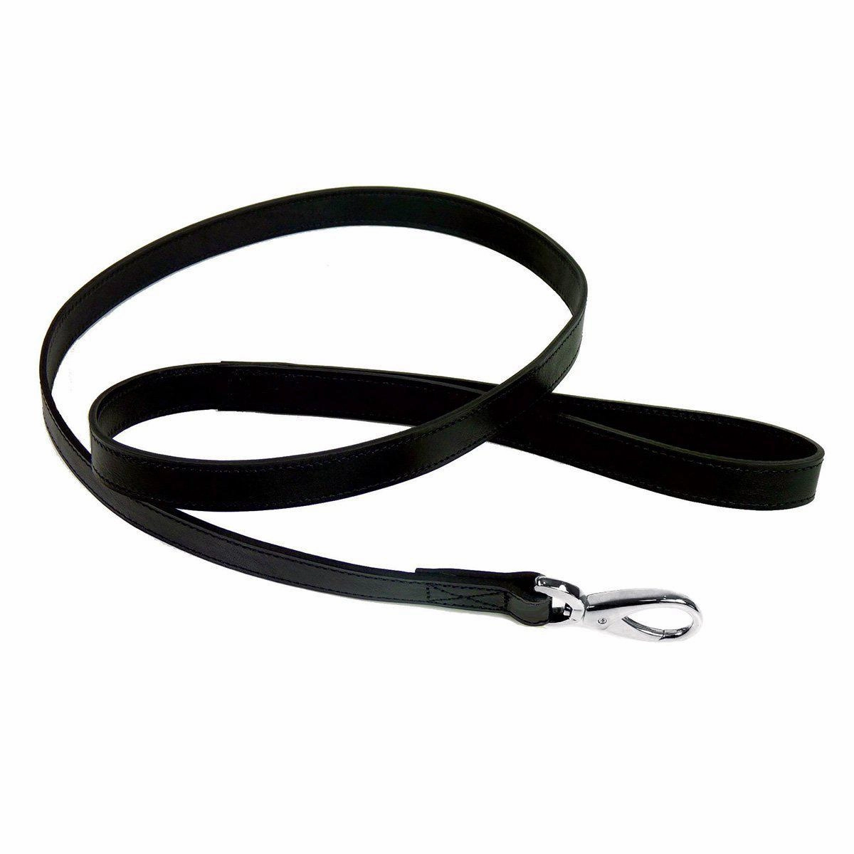 Signature Collection Dog Leash Jet Black/Nickel dog mixer,pet meal booster